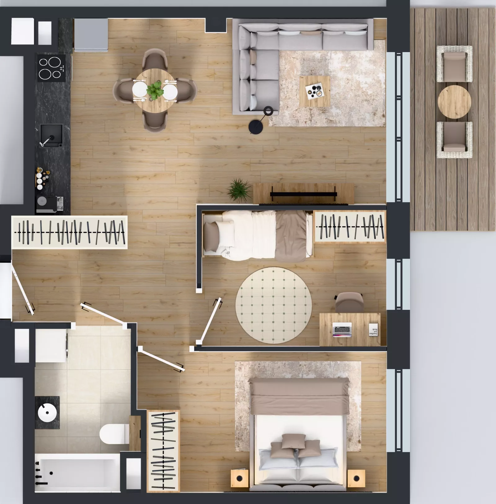 3 pokoje, mieszkanie 52,88 m², piętro 7, oferta nr A.7.8, Żywiecka Vita, Gdańsk, Wrzeszcz, Wrzeszcz Dolny, ul. Żywiecka 2C