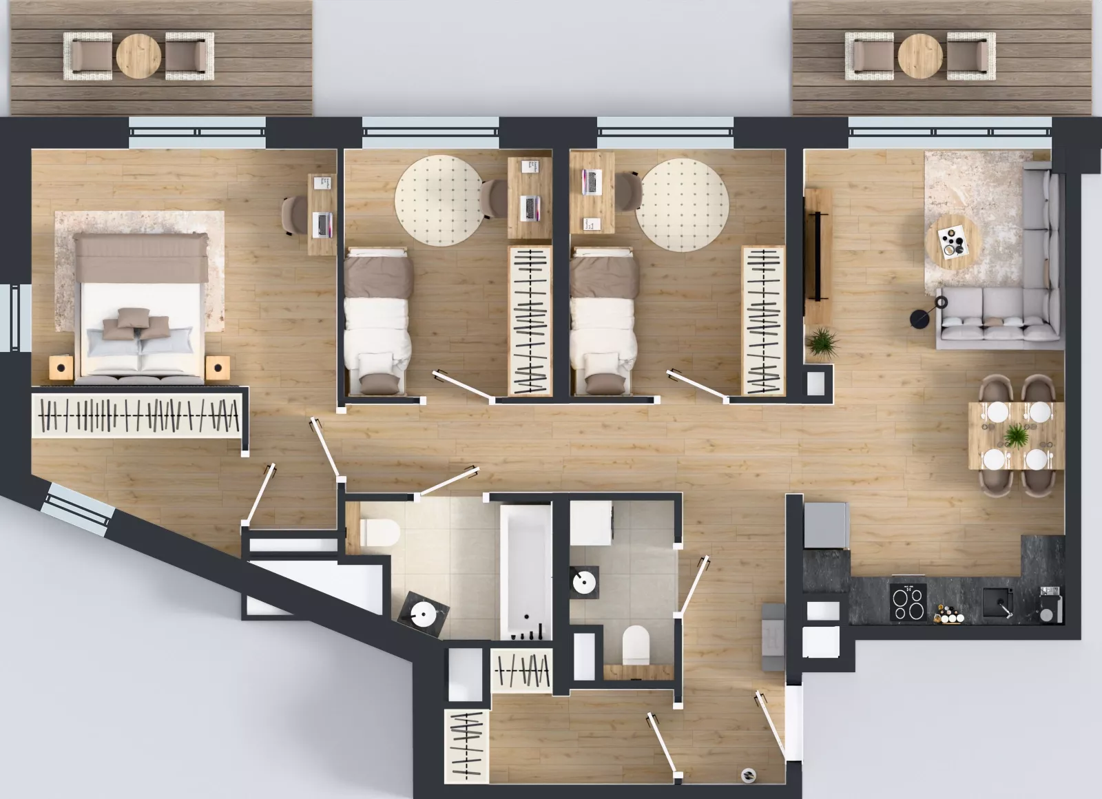 4 pokoje, mieszkanie 84,83 m², piętro 8, oferta nr A.8.6, Żywiecka Vita, Gdańsk, Wrzeszcz, Wrzeszcz Dolny, ul. Żywiecka 2C