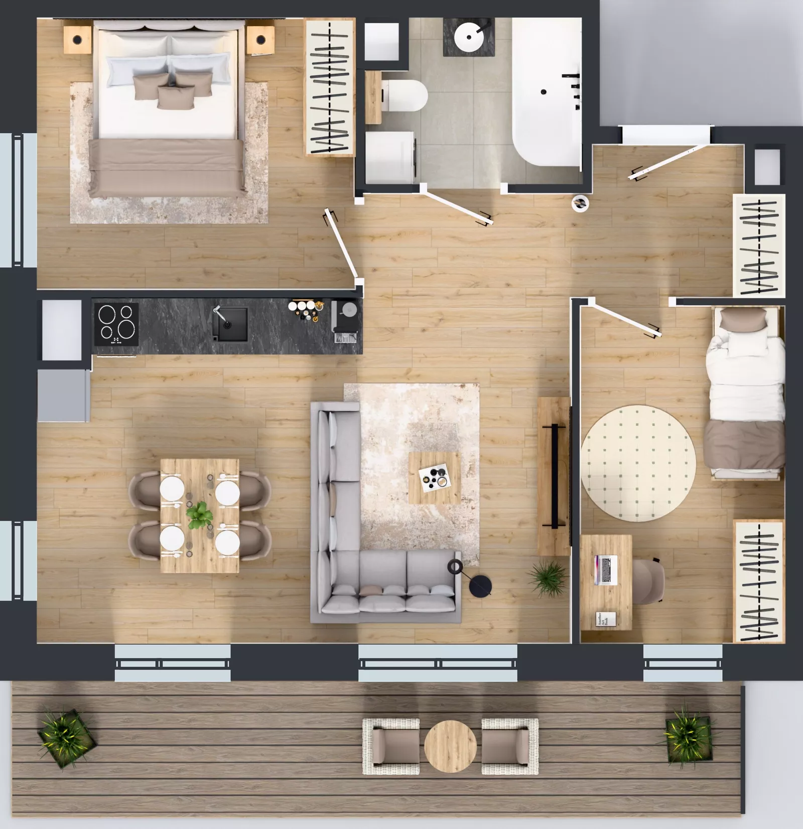 3 pokoje, mieszkanie 54,56 m², piętro 6, oferta nr B.6.5, Żywiecka Vita, Gdańsk, Wrzeszcz, Wrzeszcz Dolny, ul. Żywiecka 2C