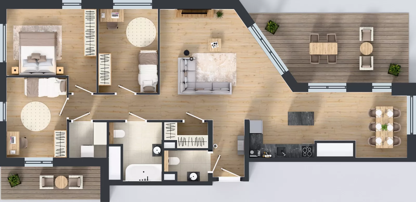 4 pokoje, mieszkanie 103,58 m², piętro 8, oferta nr B.8.1, Żywiecka Vita, Gdańsk, Wrzeszcz, Wrzeszcz Dolny, ul. Żywiecka 2C