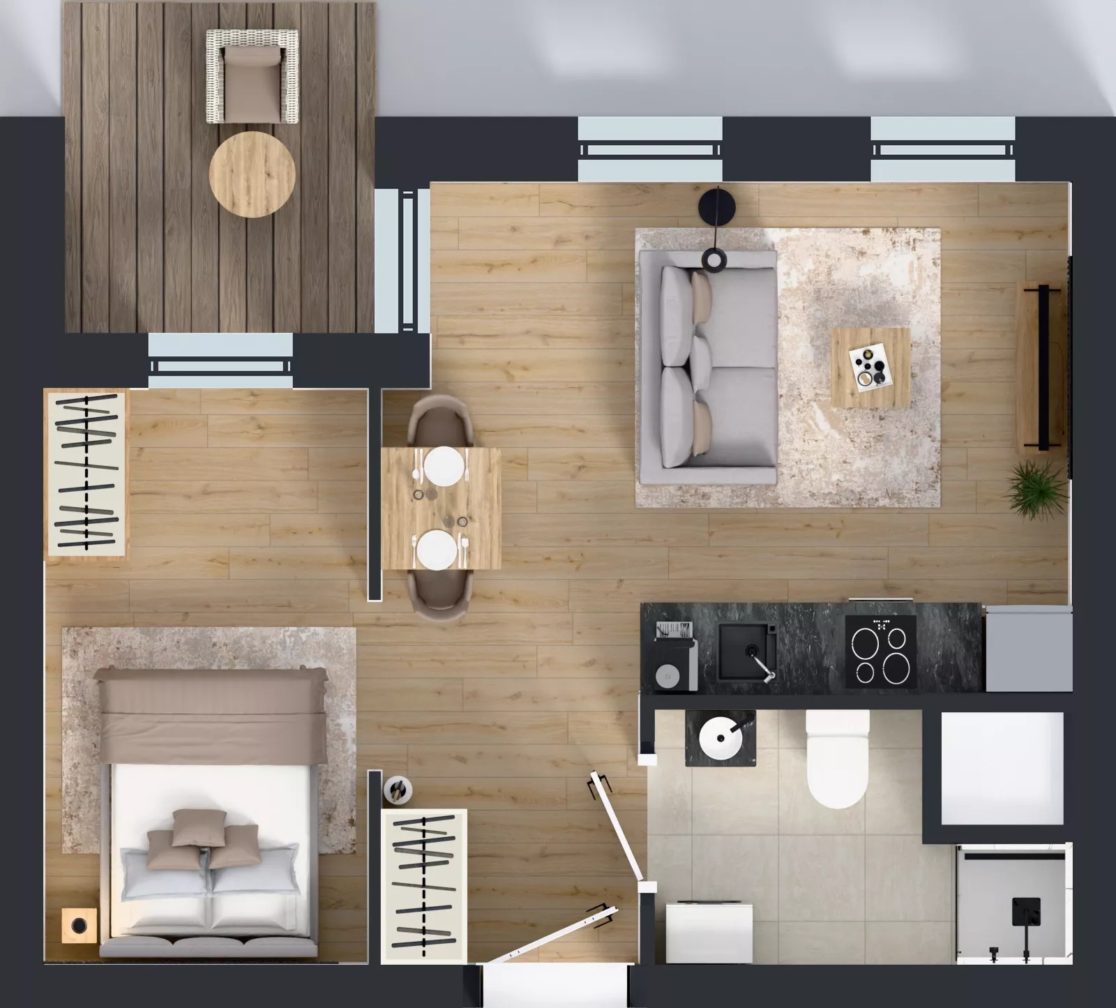 1 pokój, mieszkanie 33,24 m², piętro 5, oferta nr 2.5.M10, Morska Vita II, Gdynia, Leszczynki, Leszczynki, ul. Działdowska 3A