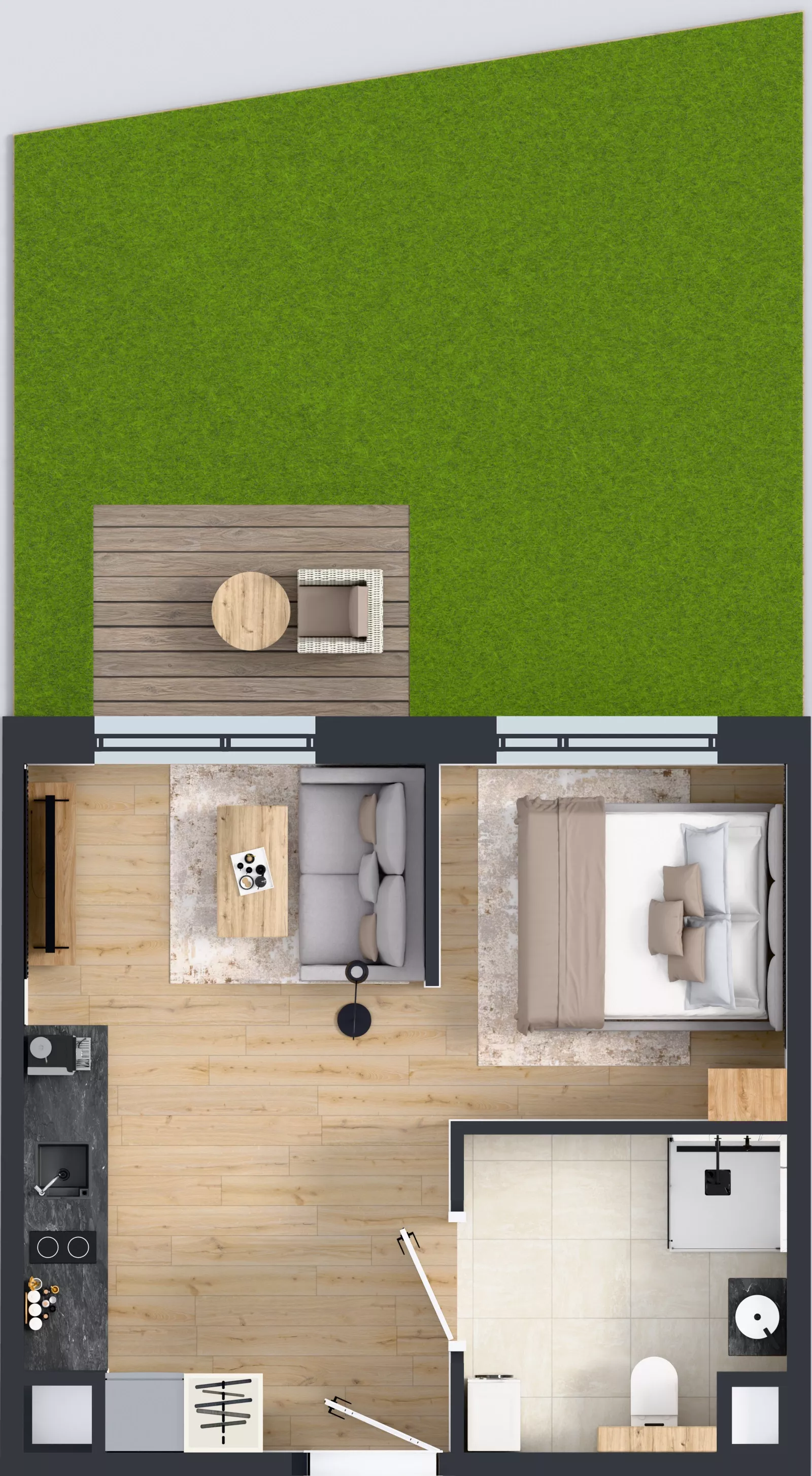 1 pokój, mieszkanie 28,91 m², parter, oferta nr AA0005, Pilczycka Vita, Wrocław, Pilczyce-Kozanów-Popowice Północne, Pilczyce, ul. Pilczycka 195