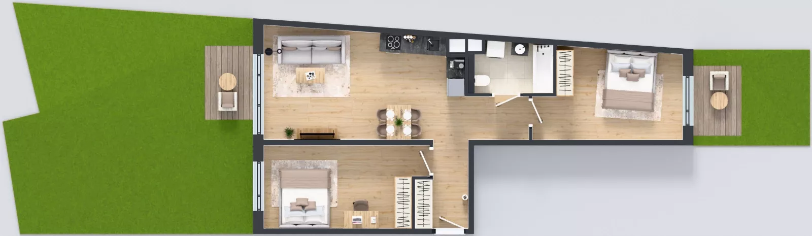 3 pokoje, mieszkanie 66,41 m², parter, oferta nr AA0008, Pilczycka Vita, Wrocław, Pilczyce-Kozanów-Popowice Północne, Pilczyce, ul. Pilczycka 195