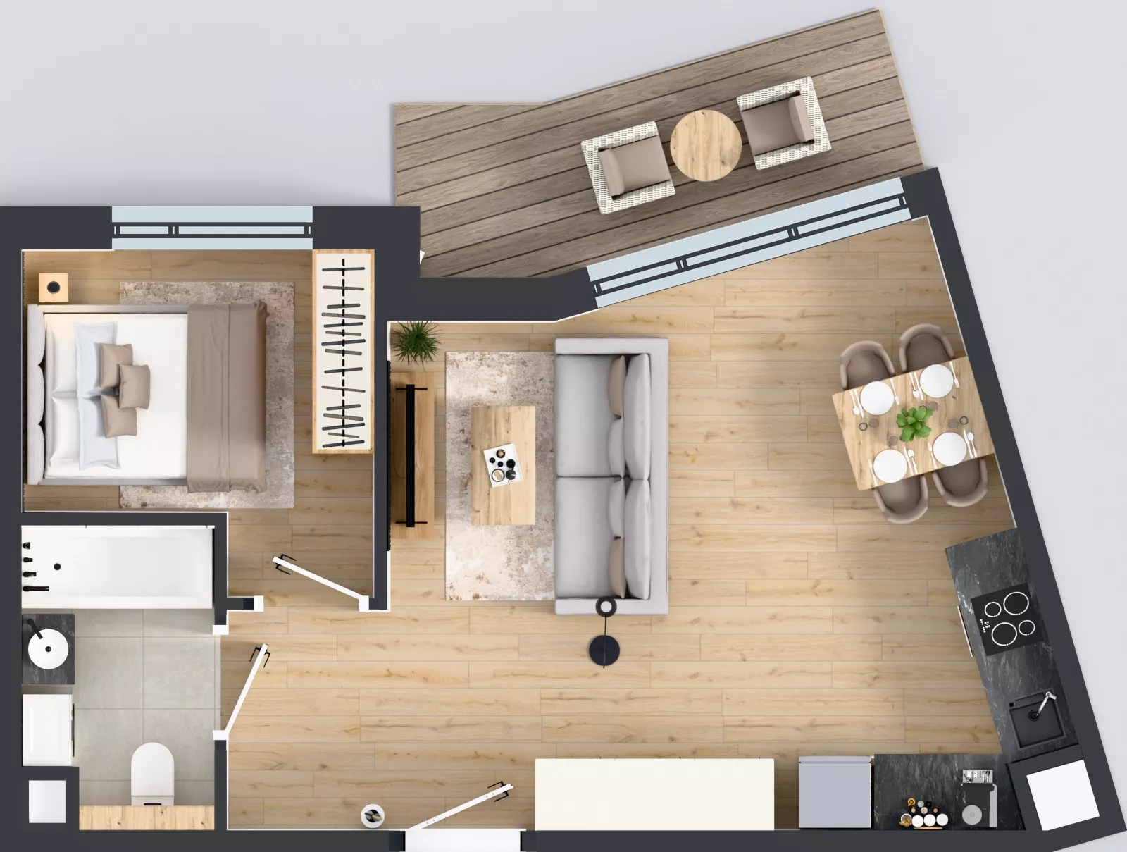 2 pokoje, mieszkanie 37,75 m², piętro 2, oferta nr AA0204, Pilczycka Vita, Wrocław, Pilczyce-Kozanów-Popowice Północne, Pilczyce, ul. Pilczycka 195