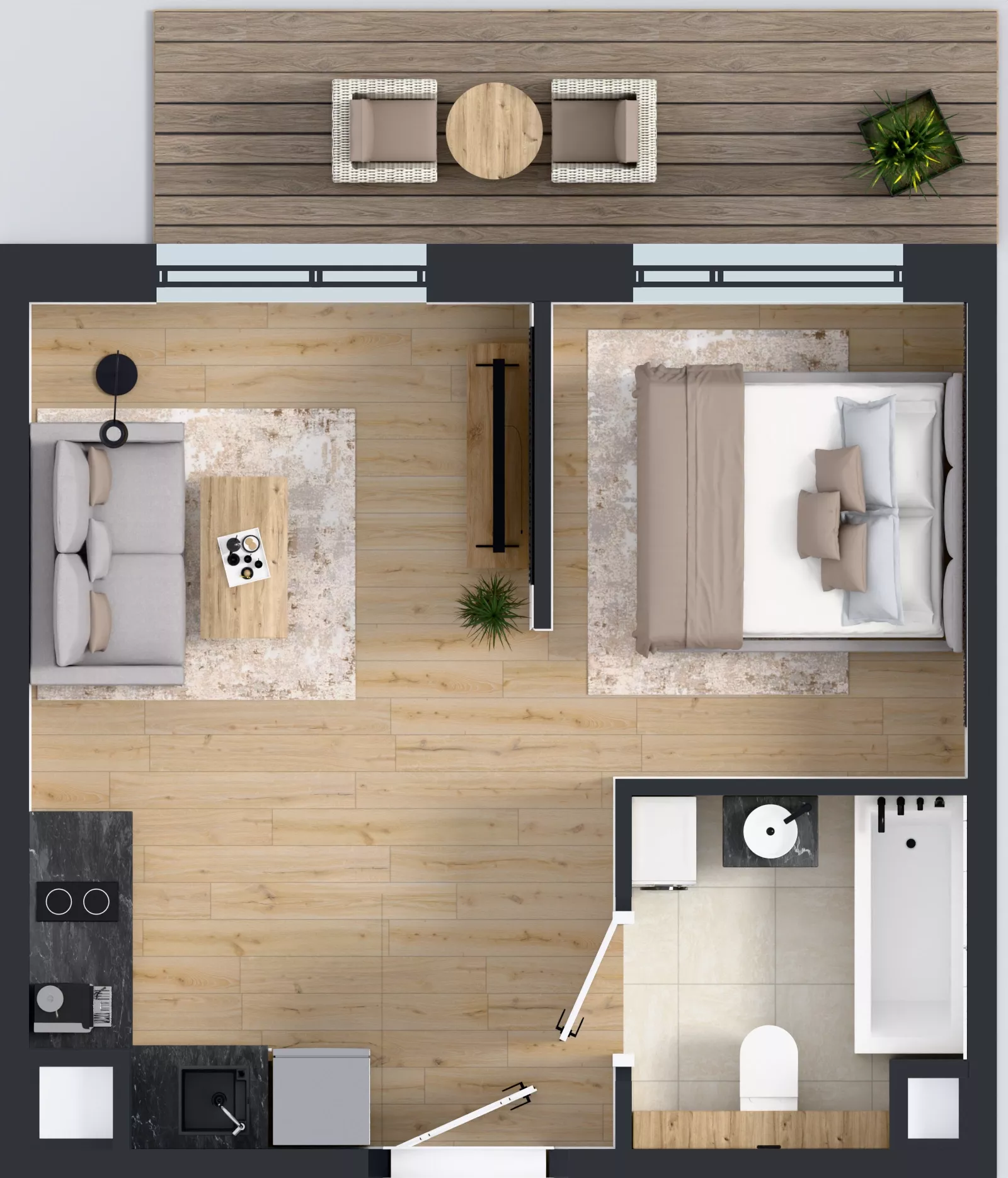 1 pokój, mieszkanie 28,99 m², piętro 4, oferta nr AA0405, Pilczycka Vita, Wrocław, Pilczyce-Kozanów-Popowice Północne, Pilczyce, ul. Pilczycka 195