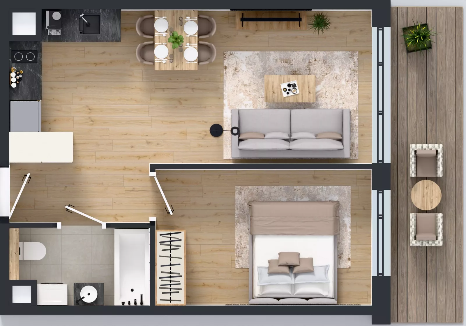 2 pokoje, mieszkanie 39,50 m², piętro 4, oferta nr AA0410, Pilczycka Vita, Wrocław, Pilczyce-Kozanów-Popowice Północne, Pilczyce, ul. Pilczycka 195