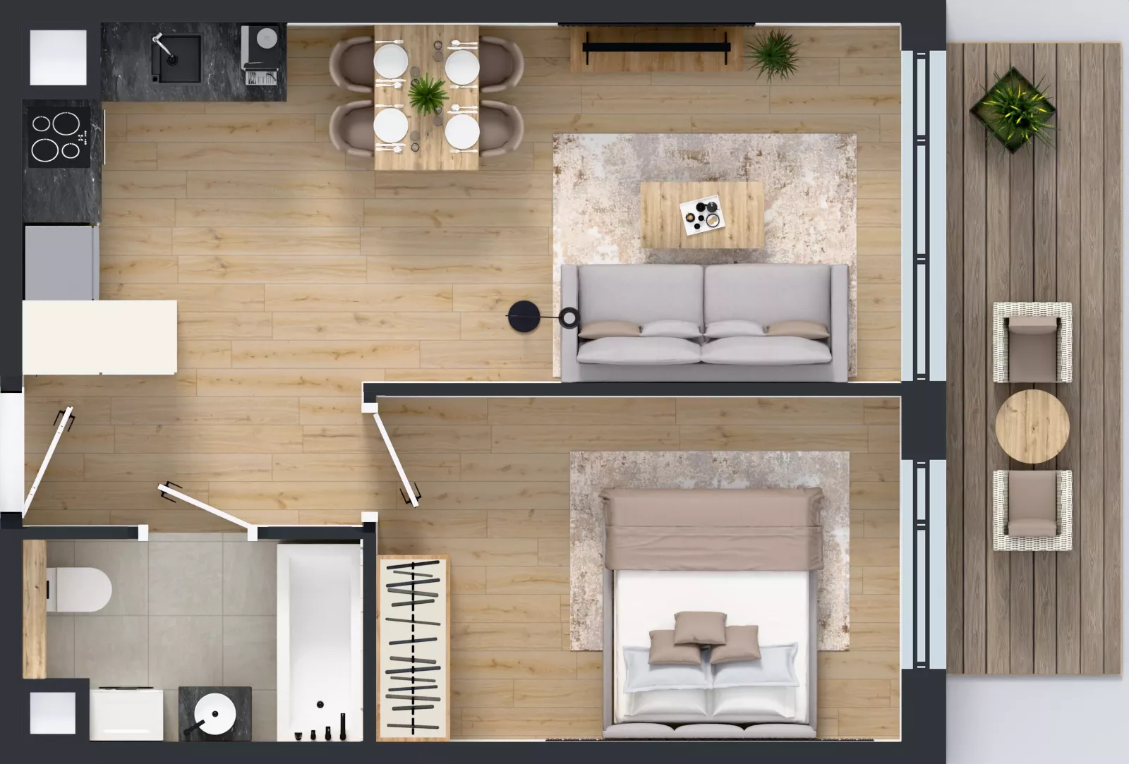 2 pokoje, mieszkanie 39,48 m², piętro 4, oferta nr AA0411, Pilczycka Vita, Wrocław, Pilczyce-Kozanów-Popowice Północne, Pilczyce, ul. Pilczycka 195