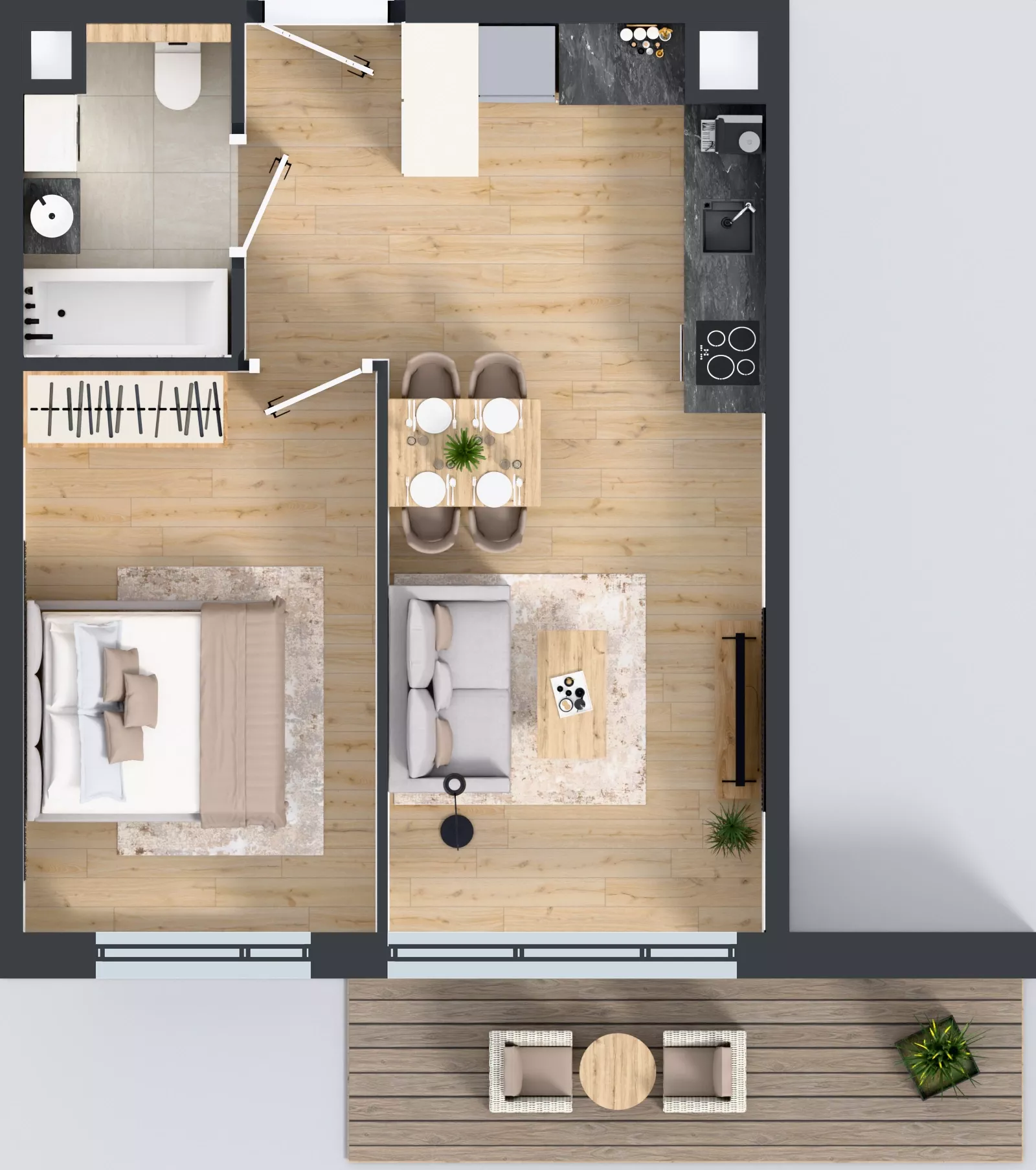 2 pokoje, mieszkanie 39,51 m², piętro 3, oferta nr AB0301, Pilczycka Vita, Wrocław, Pilczyce-Kozanów-Popowice Północne, Pilczyce, ul. Pilczycka 195