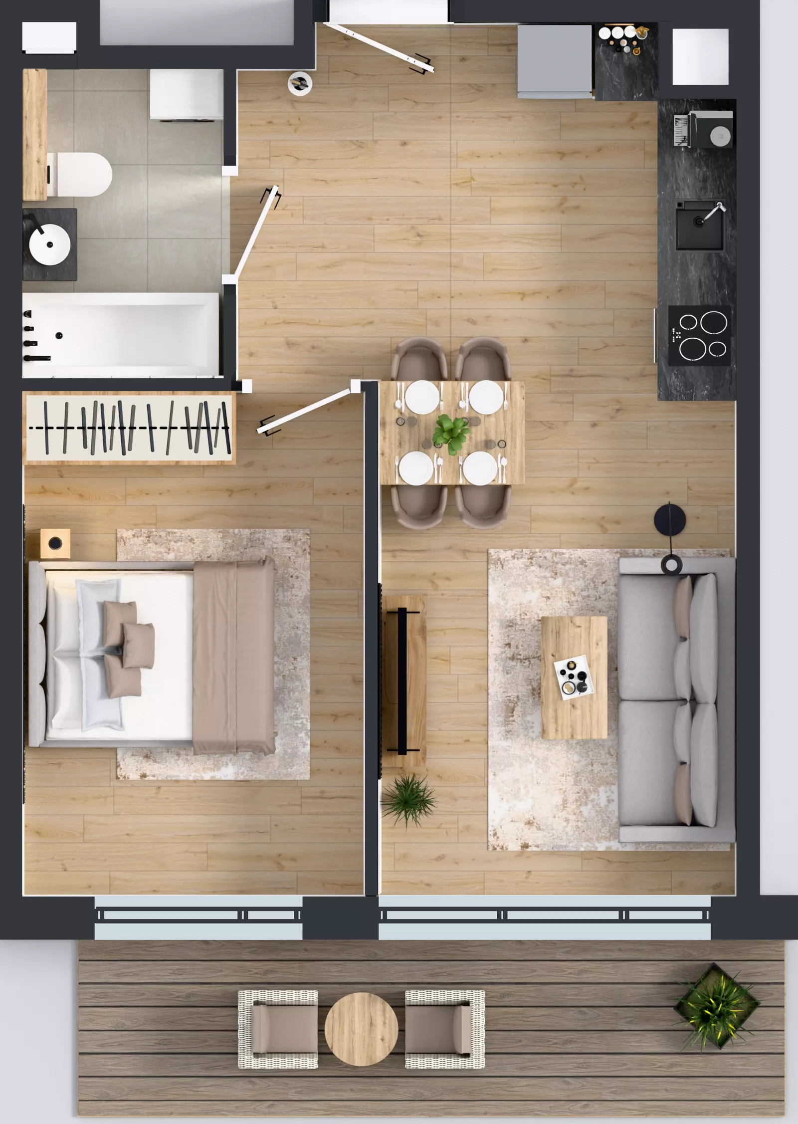 2 pokoje, mieszkanie 38,89 m², piętro 3, oferta nr AB0302, Pilczycka Vita, Wrocław, Pilczyce-Kozanów-Popowice Północne, Pilczyce, ul. Pilczycka 195