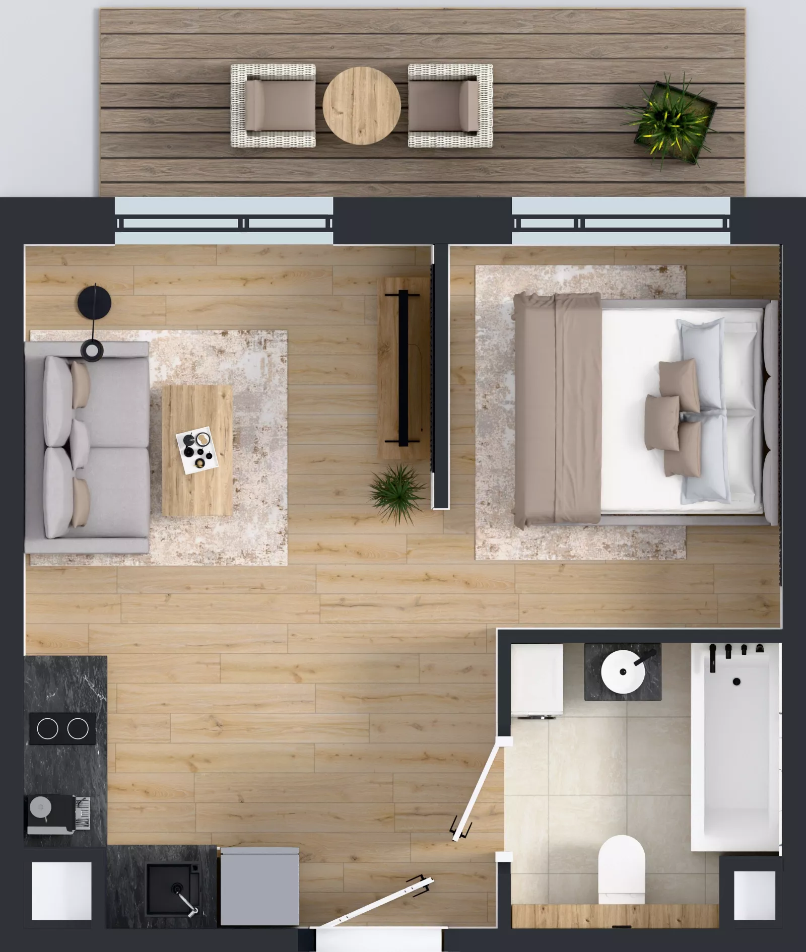 1 pokój, mieszkanie 29,05 m², piętro 3, oferta nr AB0304, Pilczycka Vita, Wrocław, Pilczyce-Kozanów-Popowice Północne, Pilczyce, ul. Pilczycka 195