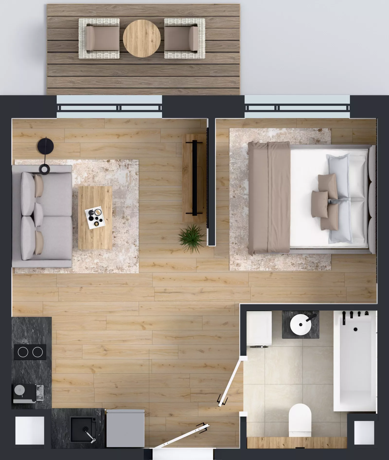 1 pokój, mieszkanie 29,05 m², piętro 3, oferta nr AB0305, Pilczycka Vita, Wrocław, Pilczyce-Kozanów-Popowice Północne, Pilczyce, ul. Pilczycka 195