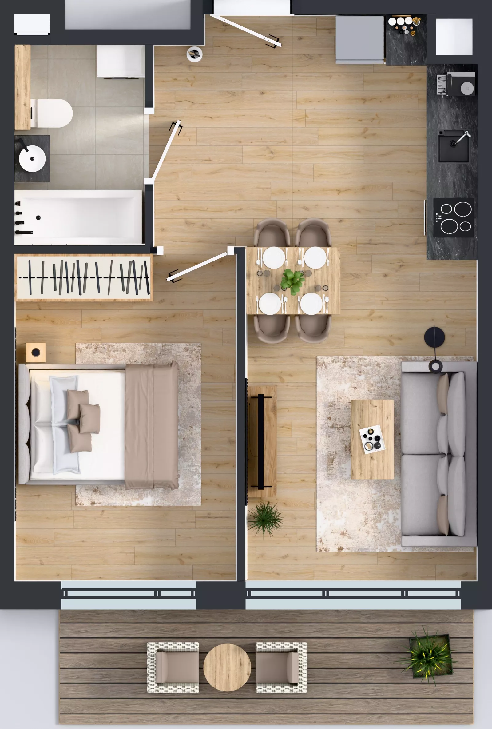 2 pokoje, mieszkanie 38,89 m², piętro 4, oferta nr AB0402, Pilczycka Vita, Wrocław, Pilczyce-Kozanów-Popowice Północne, Pilczyce, ul. Pilczycka 195