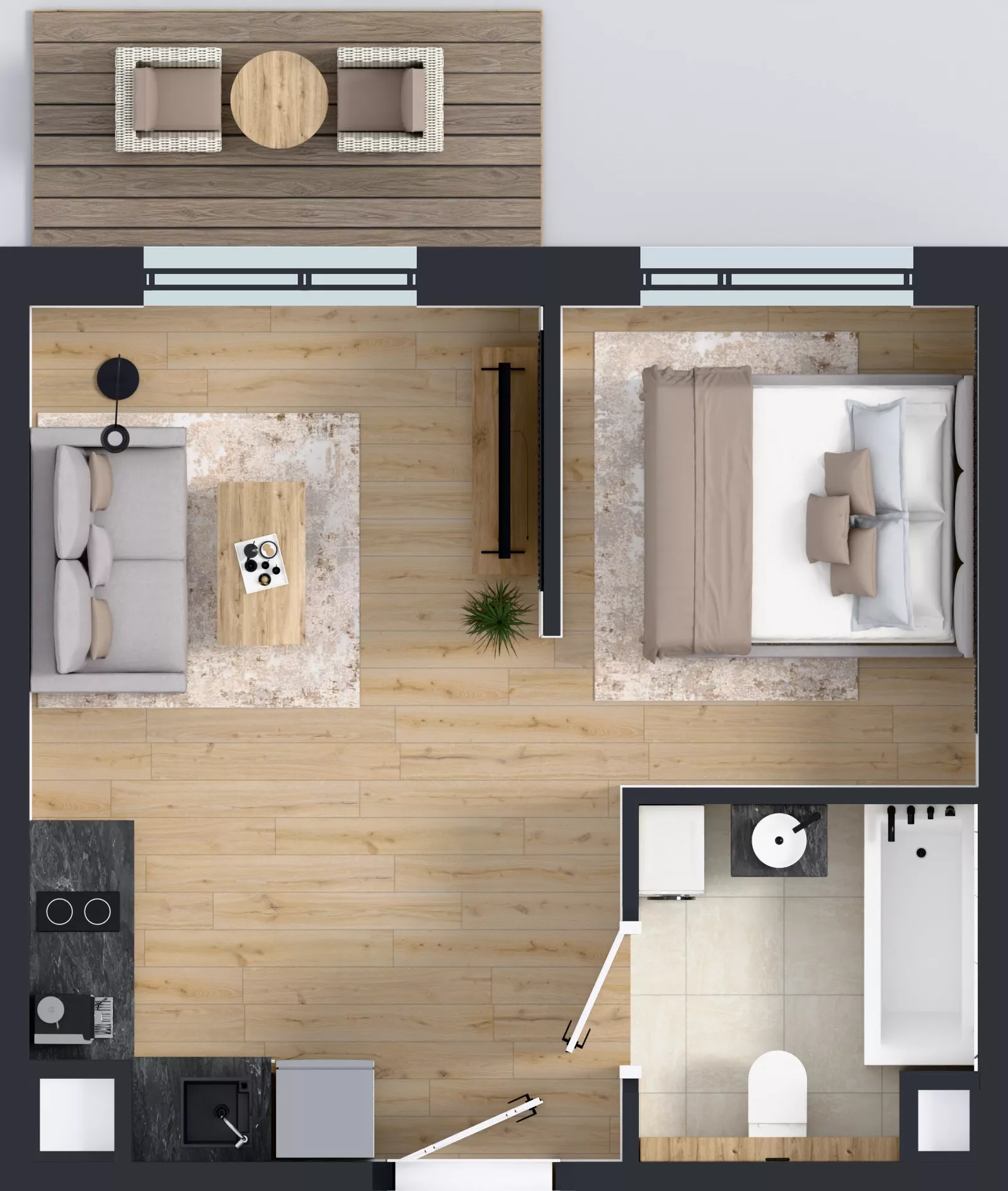 1 pokój, mieszkanie 29,07 m², piętro 4, oferta nr AB0404, Pilczycka Vita, Wrocław, Pilczyce-Kozanów-Popowice Północne, Pilczyce, ul. Pilczycka 195