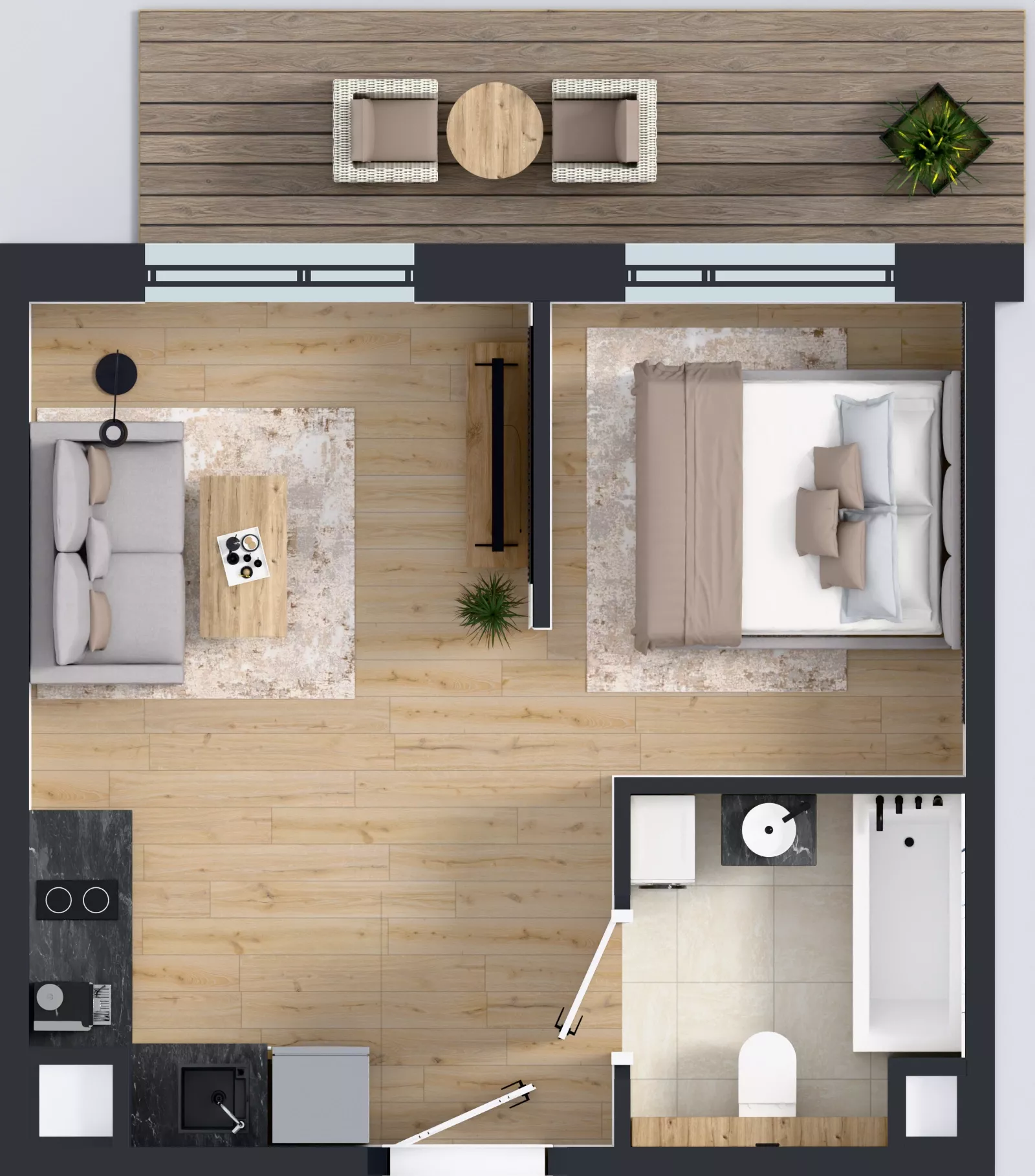 1 pokój, mieszkanie 29,05 m², piętro 4, oferta nr AB0405, Pilczycka Vita, Wrocław, Pilczyce-Kozanów-Popowice Północne, Pilczyce, ul. Pilczycka 195