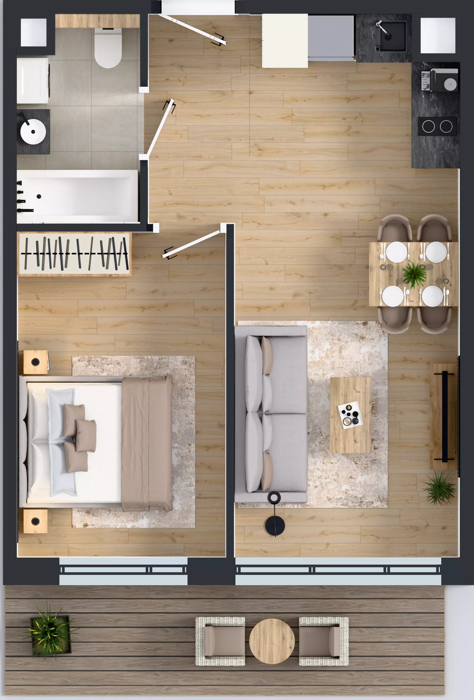 2 pokoje, mieszkanie 39,81 m², piętro 2, oferta nr BA0207, Pilczycka Vita, Wrocław, Pilczyce-Kozanów-Popowice Północne, Pilczyce, ul. Pilczycka 195