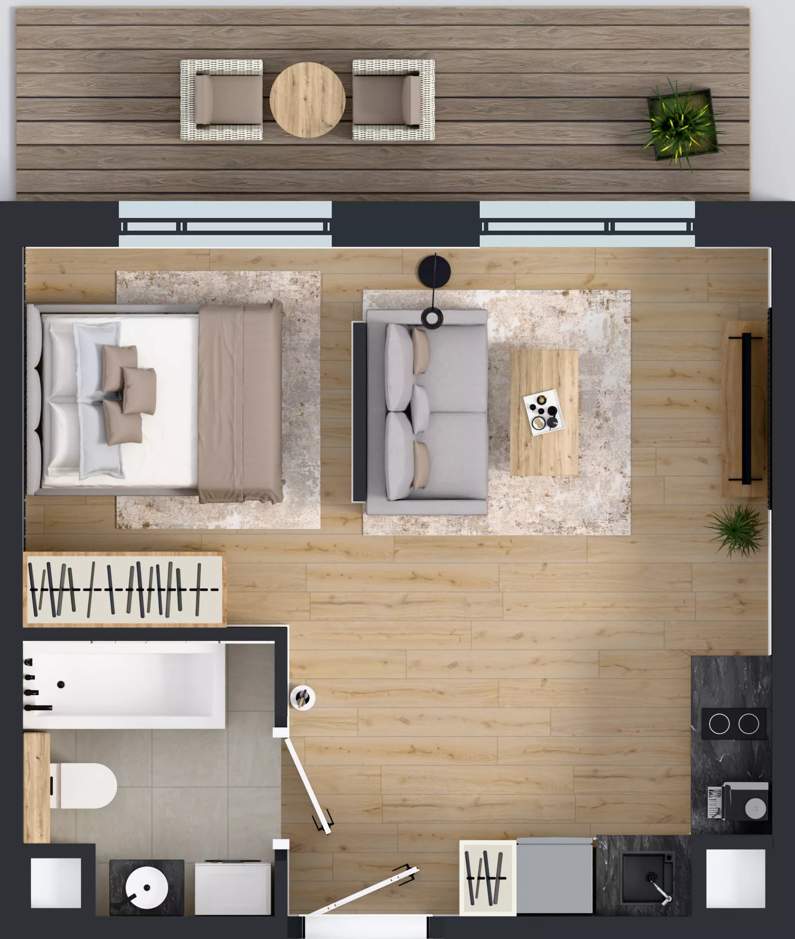1 pokój, mieszkanie 29,79 m², piętro 3, oferta nr BA0304, Pilczycka Vita, Wrocław, Pilczyce-Kozanów-Popowice Północne, Pilczyce, ul. Pilczycka 195
