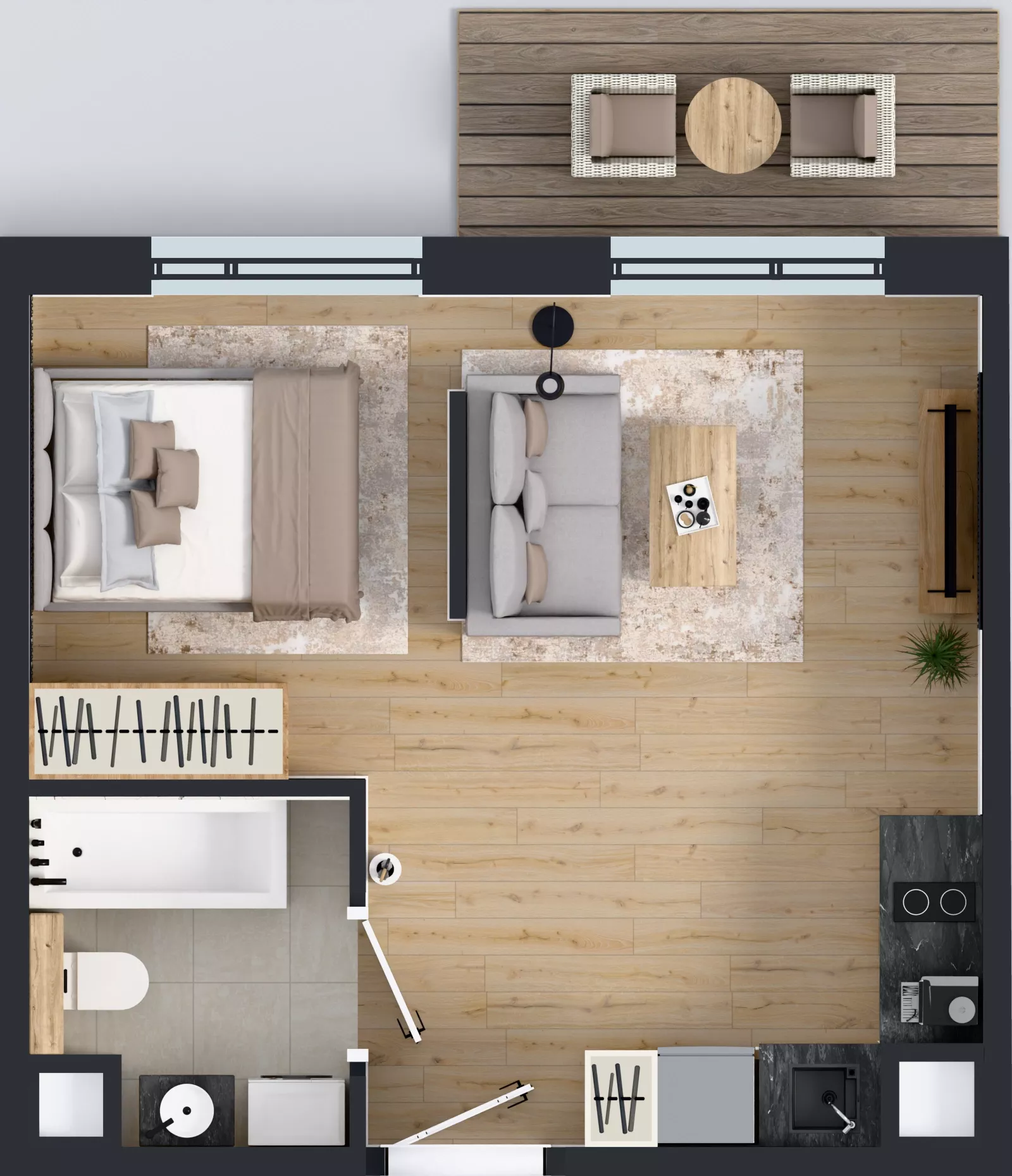 1 pokój, mieszkanie 29,79 m², piętro 4, oferta nr BA0404, Pilczycka Vita, Wrocław, Pilczyce-Kozanów-Popowice Północne, Pilczyce, ul. Pilczycka 195
