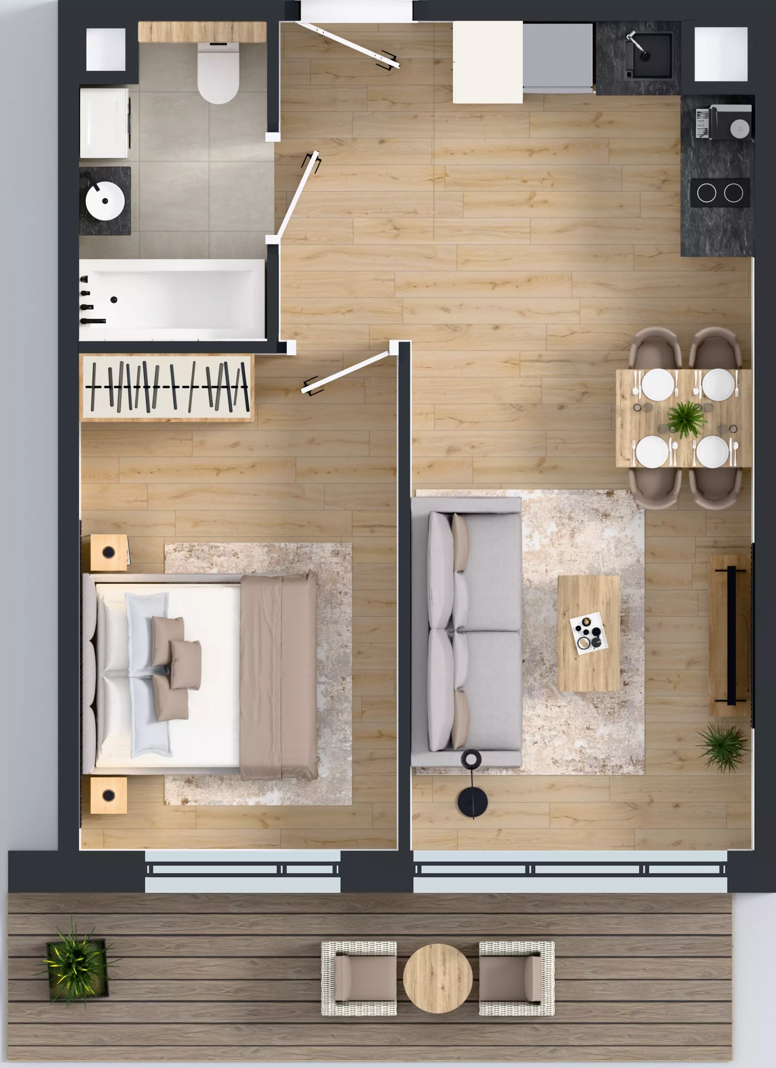 2 pokoje, mieszkanie 39,81 m², piętro 4, oferta nr BA0407, Pilczycka Vita, Wrocław, Pilczyce-Kozanów-Popowice Północne, Pilczyce, ul. Pilczycka 195