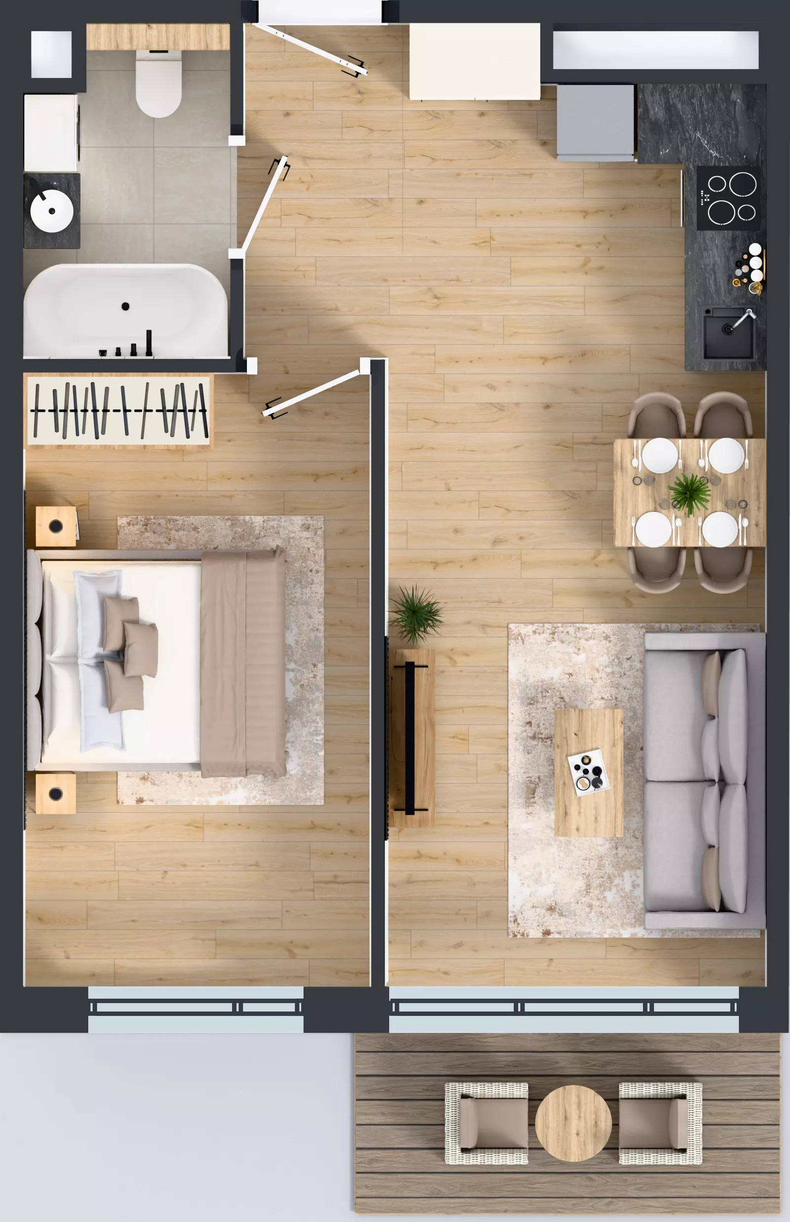 2 pokoje, mieszkanie 41,54 m², piętro 2, oferta nr BB0207, Pilczycka Vita, Wrocław, Pilczyce-Kozanów-Popowice Północne, Pilczyce, ul. Pilczycka 195