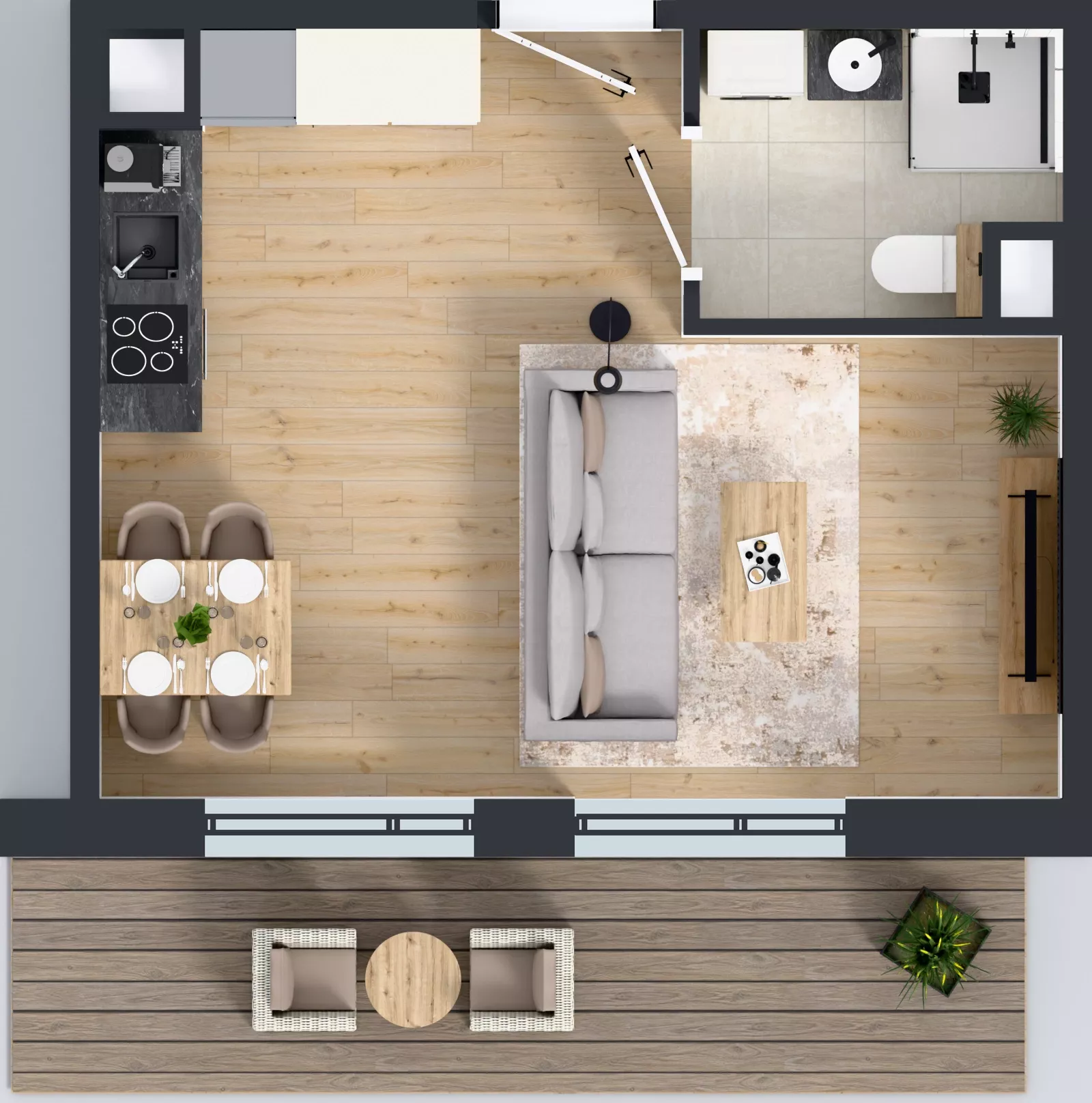 1 pokój, mieszkanie 27,66 m², piętro 3, oferta nr BB0303, Pilczycka Vita, Wrocław, Pilczyce-Kozanów-Popowice Północne, Pilczyce, ul. Pilczycka 195