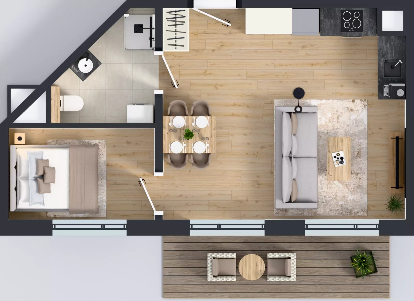 2 pokoje, mieszkanie 37,34 m², piętro 3, oferta nr BB0304, Pilczycka Vita, Wrocław, Pilczyce-Kozanów-Popowice Północne, Pilczyce, ul. Pilczycka 195