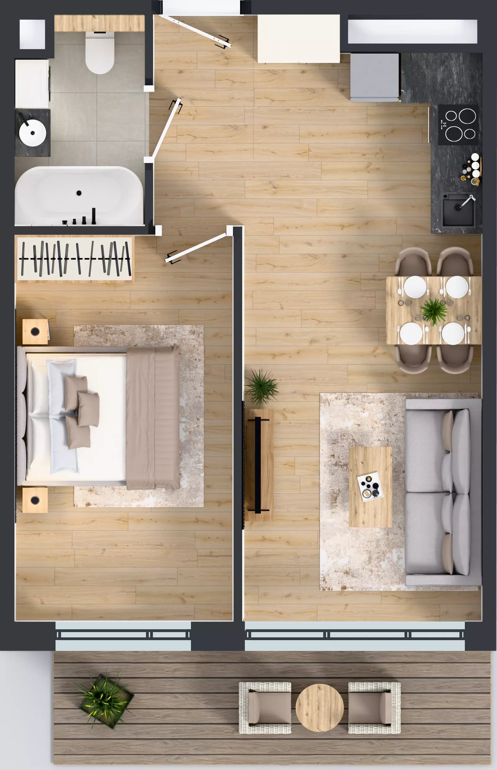 2 pokoje, mieszkanie 41,54 m², piętro 3, oferta nr BB0307, Pilczycka Vita, Wrocław, Pilczyce-Kozanów-Popowice Północne, Pilczyce, ul. Pilczycka 195