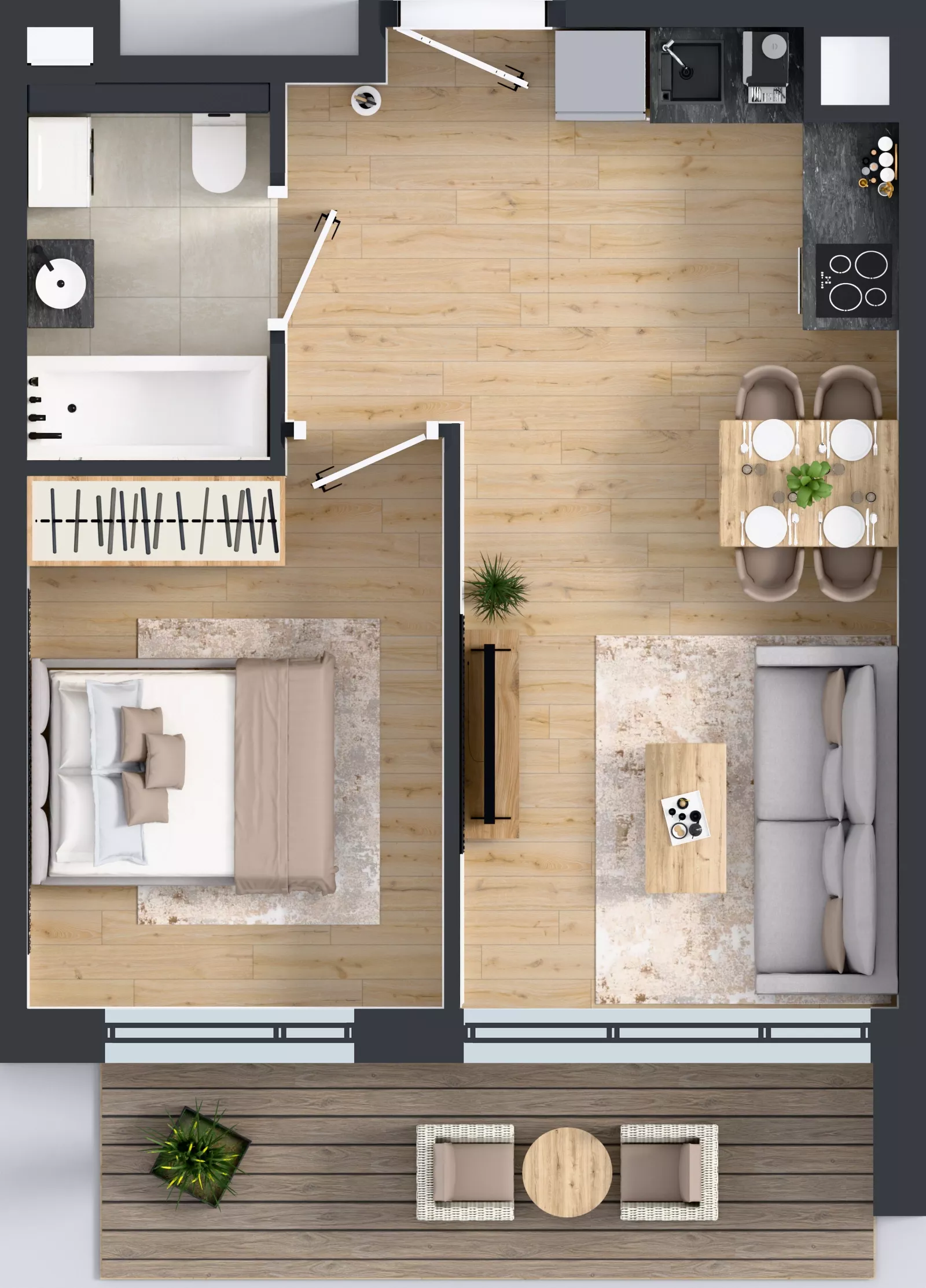 2 pokoje, mieszkanie 35,67 m², piętro 3, oferta nr BB0308, Pilczycka Vita, Wrocław, Pilczyce-Kozanów-Popowice Północne, Pilczyce, ul. Pilczycka 195