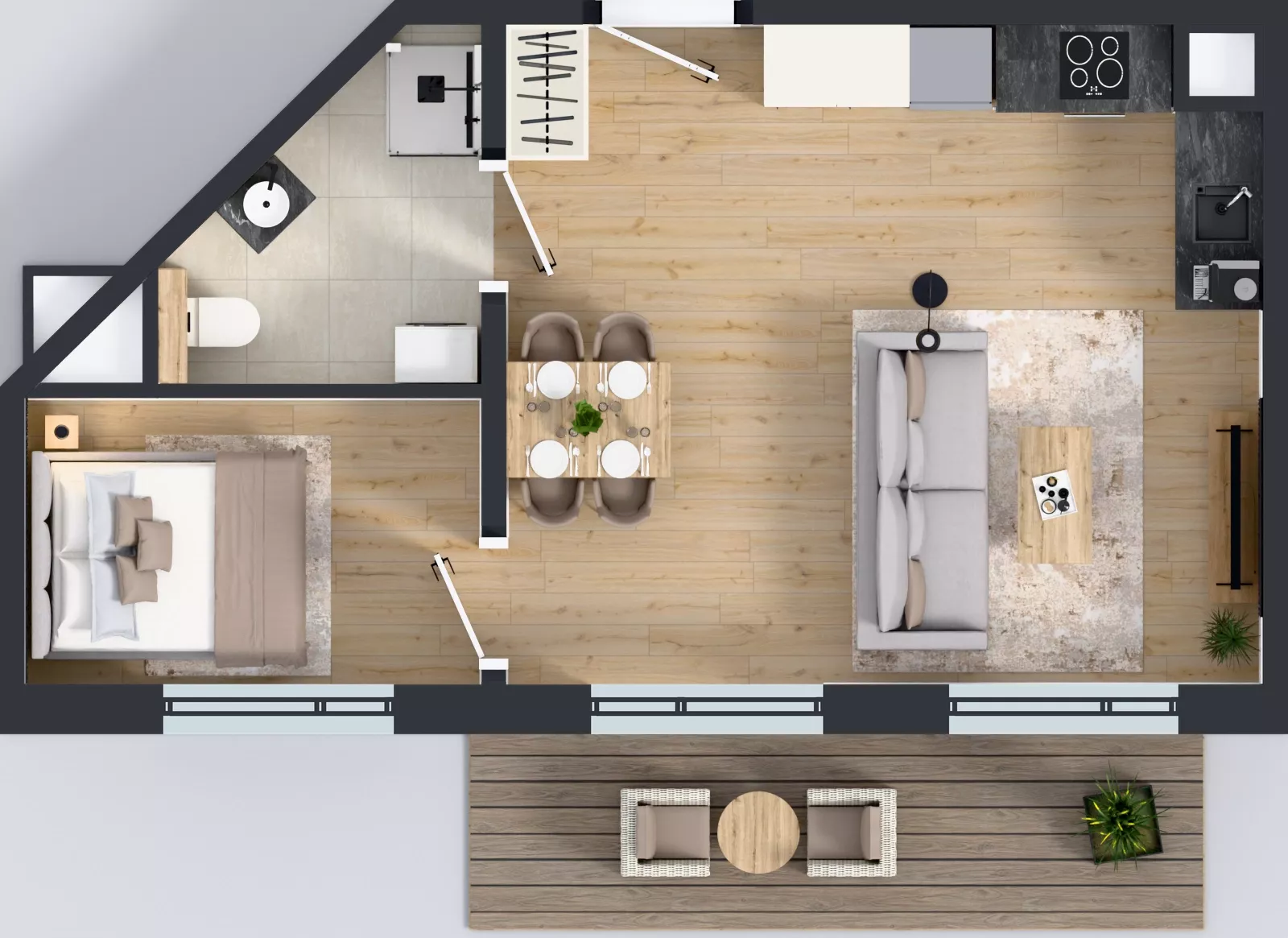 2 pokoje, mieszkanie 37,34 m², piętro 4, oferta nr BB0403, Pilczycka Vita, Wrocław, Pilczyce-Kozanów-Popowice Północne, Pilczyce, ul. Pilczycka 195