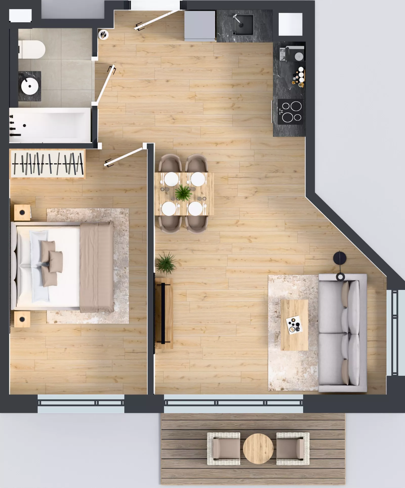 2 pokoje, mieszkanie 46,40 m², piętro 4, oferta nr BB0404, Pilczycka Vita, Wrocław, Pilczyce-Kozanów-Popowice Północne, Pilczyce, ul. Pilczycka 195