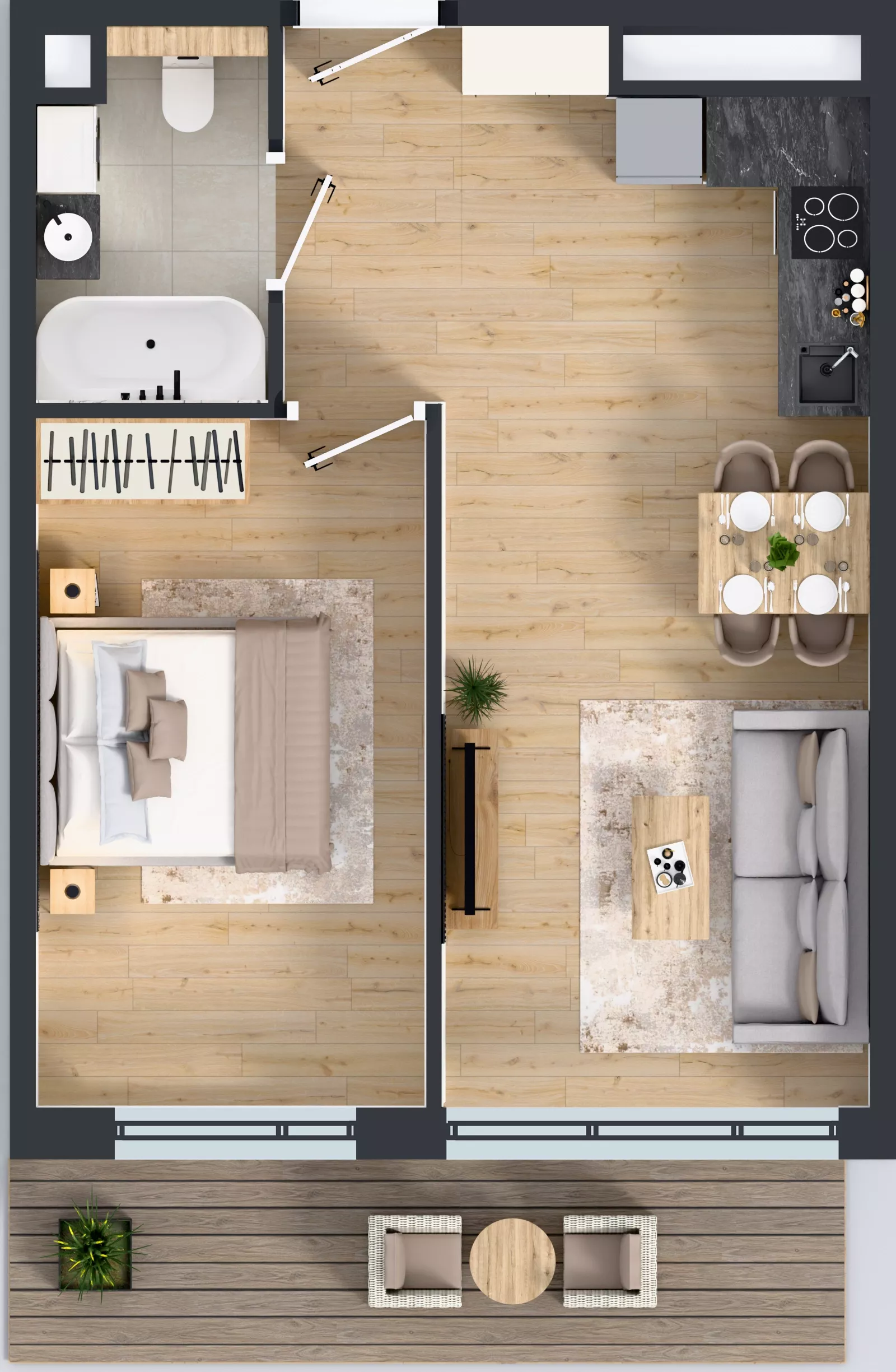 2 pokoje, mieszkanie 41,49 m², piętro 4, oferta nr BB0405, Pilczycka Vita, Wrocław, Pilczyce-Kozanów-Popowice Północne, Pilczyce, ul. Pilczycka 195