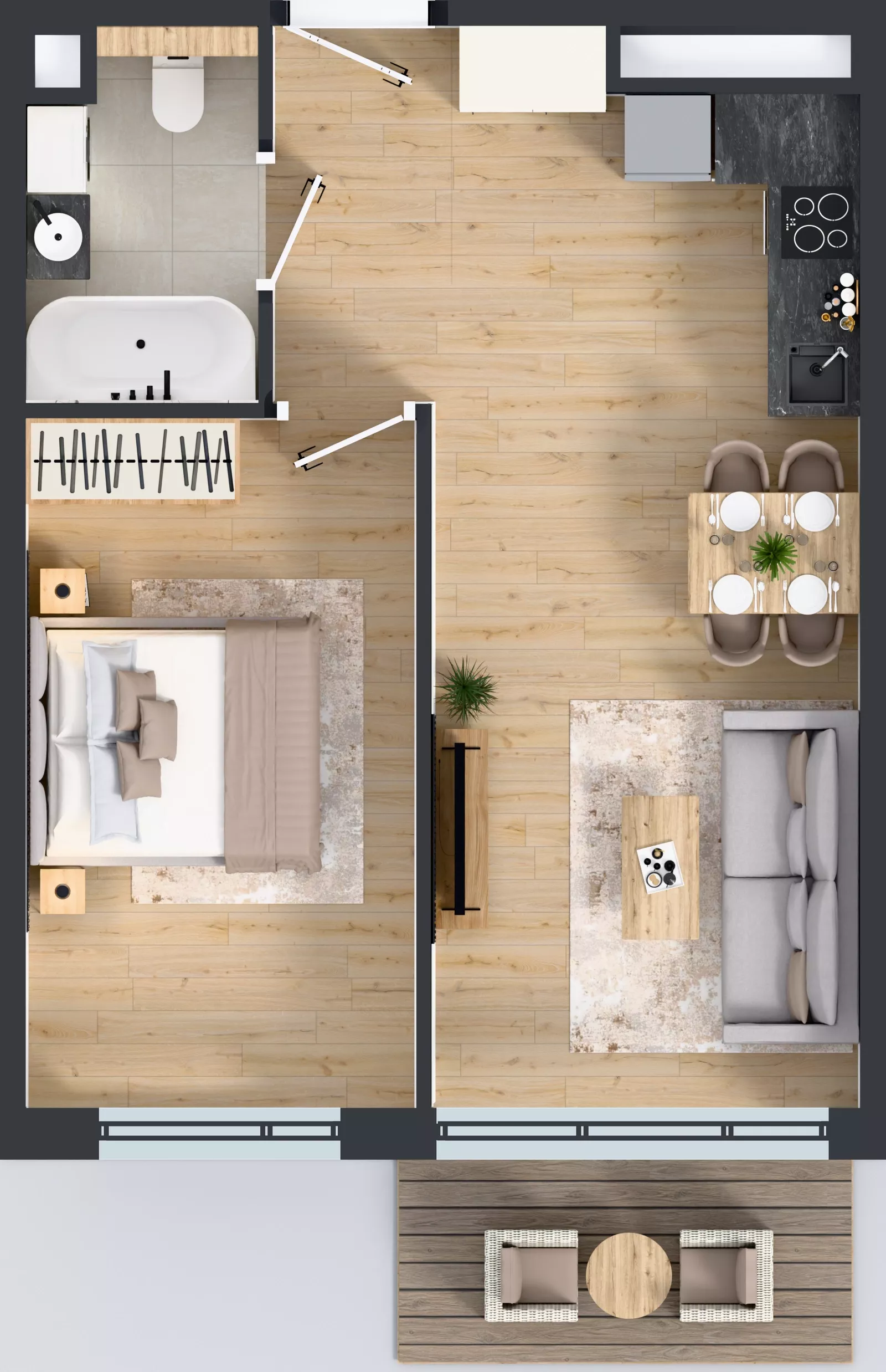 2 pokoje, mieszkanie 41,54 m², piętro 4, oferta nr BB0406, Pilczycka Vita, Wrocław, Pilczyce-Kozanów-Popowice Północne, Pilczyce, ul. Pilczycka 195