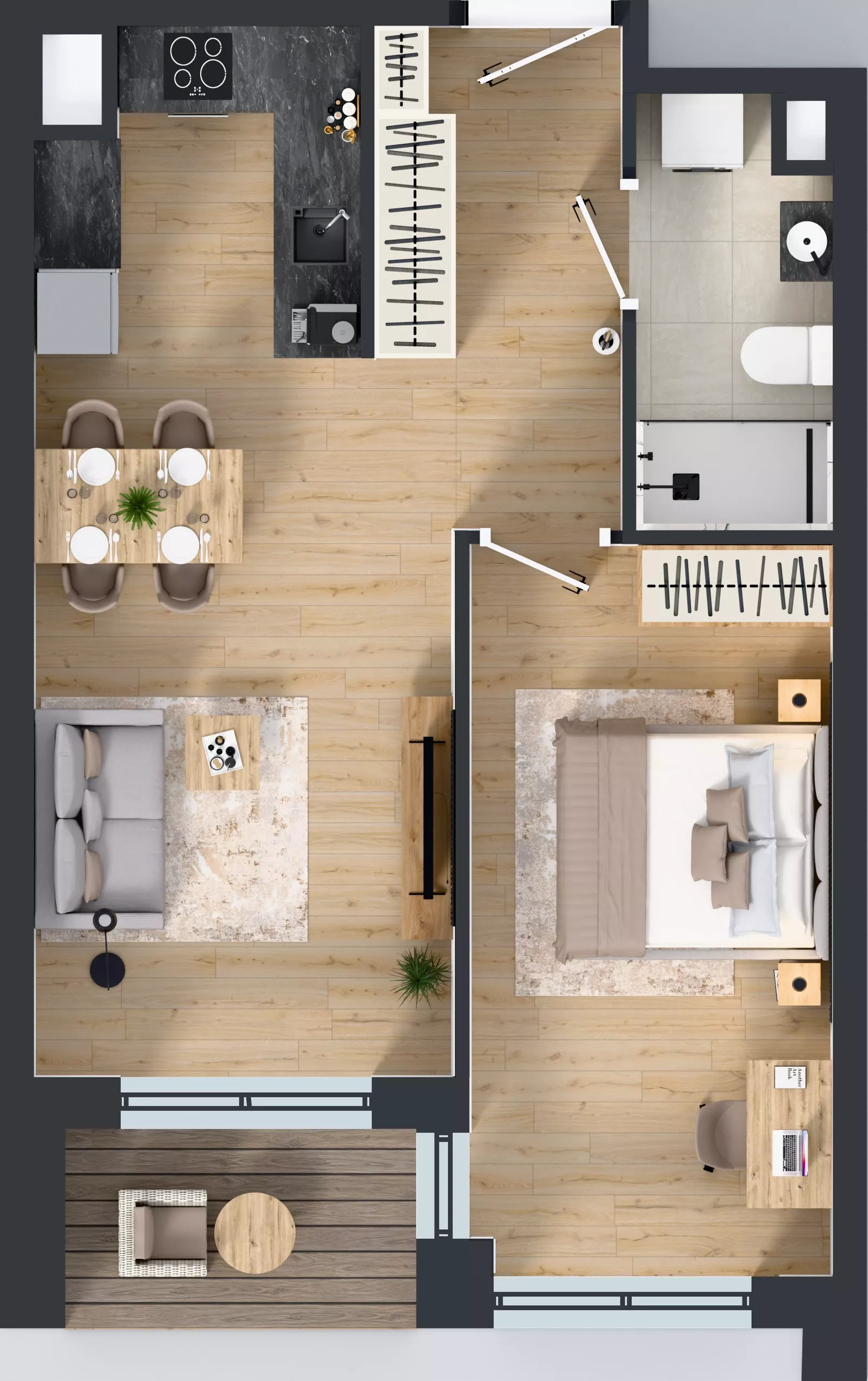 2 pokoje, mieszkanie 47,10 m², piętro 2, oferta nr 2/A/01, Kijowska Vita, Warszawa, Praga Północ, Kamionek, ul. Kijowska 27