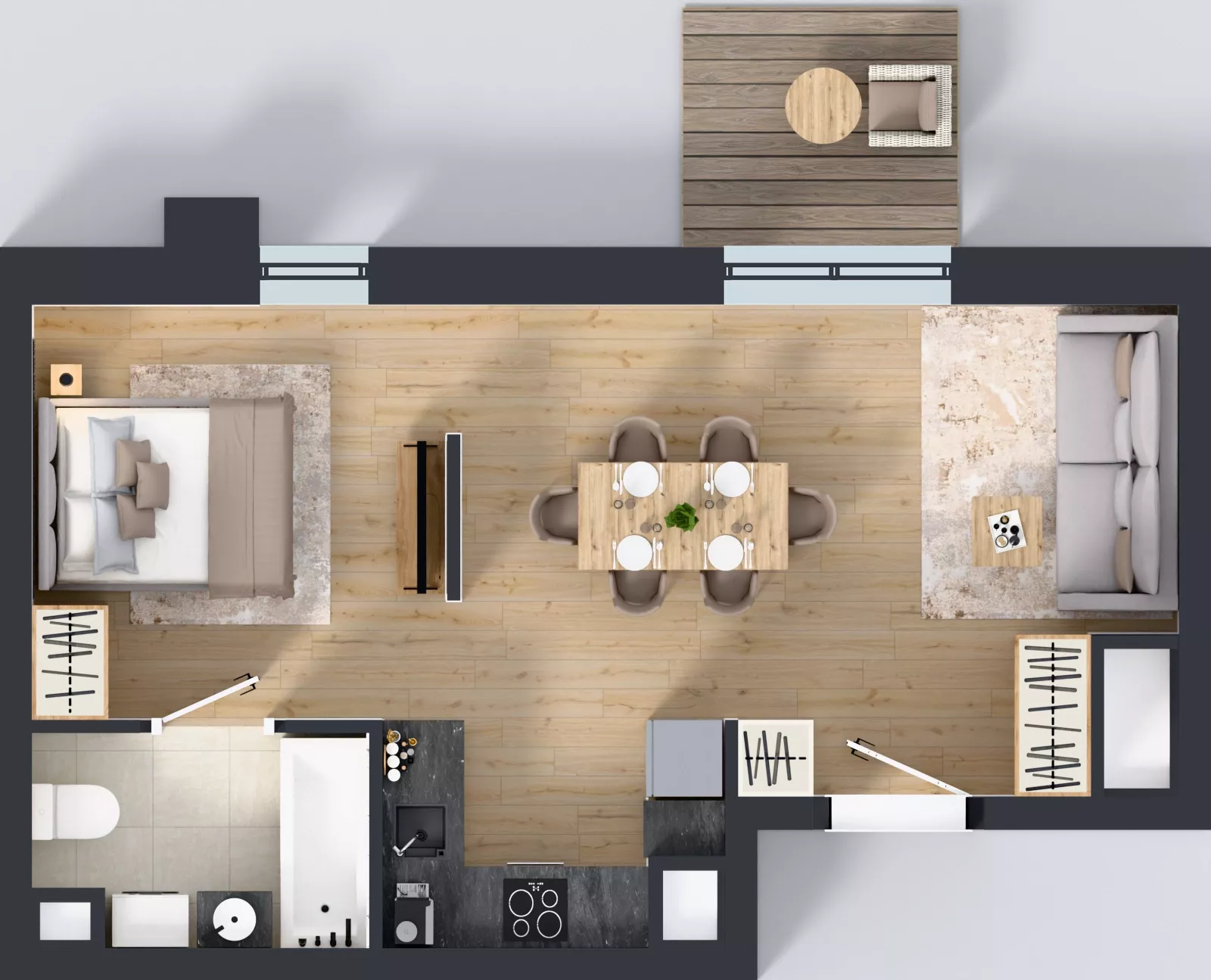 1 pokój, mieszkanie 39,10 m², piętro 2, oferta nr 2/A/09, Kijowska Vita, Warszawa, Praga Północ, Kamionek, ul. Kijowska 27