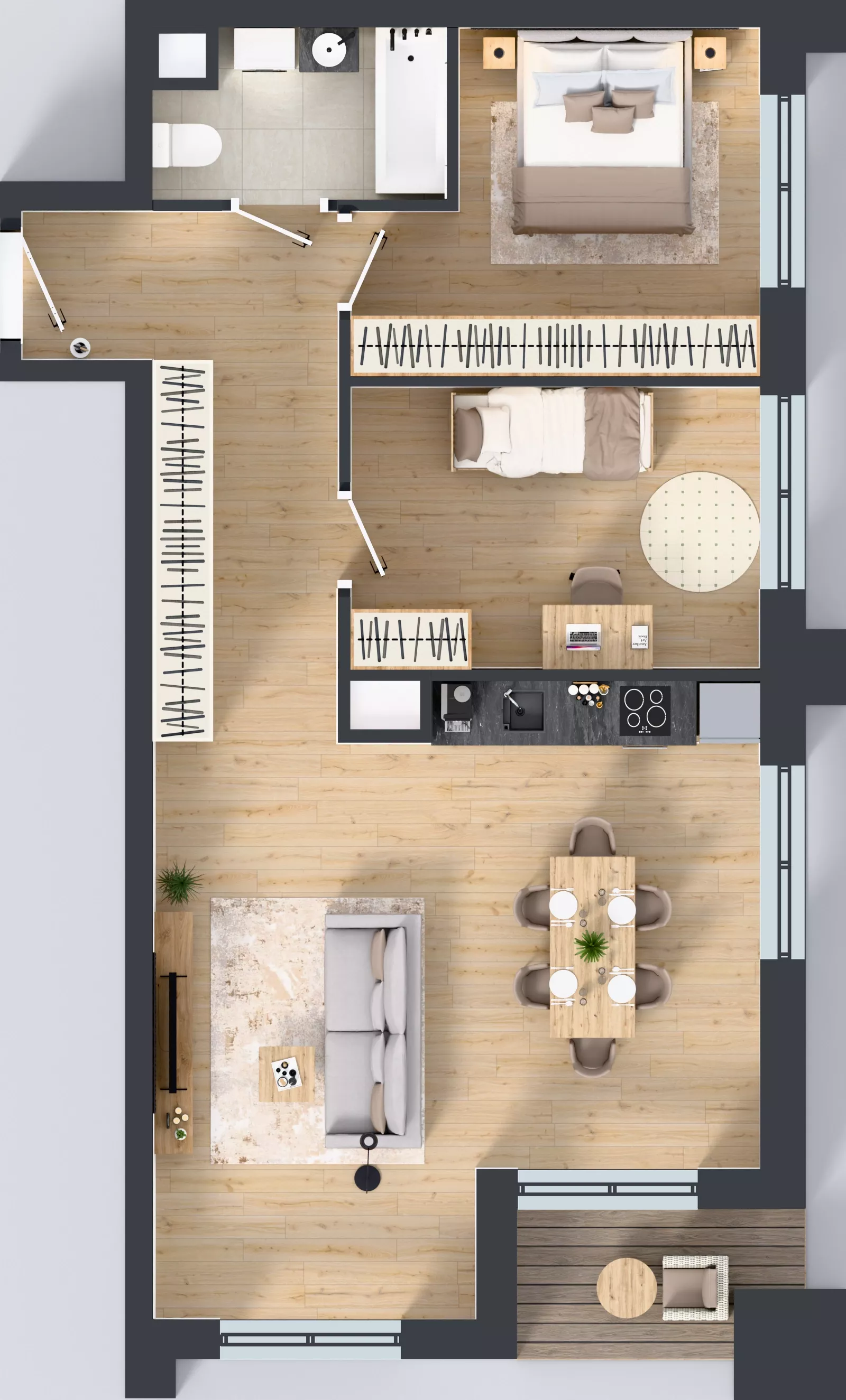 4 pokoje, mieszkanie 75,01 m², piętro 3, oferta nr 3/A/06, Kijowska Vita, Warszawa, Praga Północ, Kamionek, ul. Kijowska 27