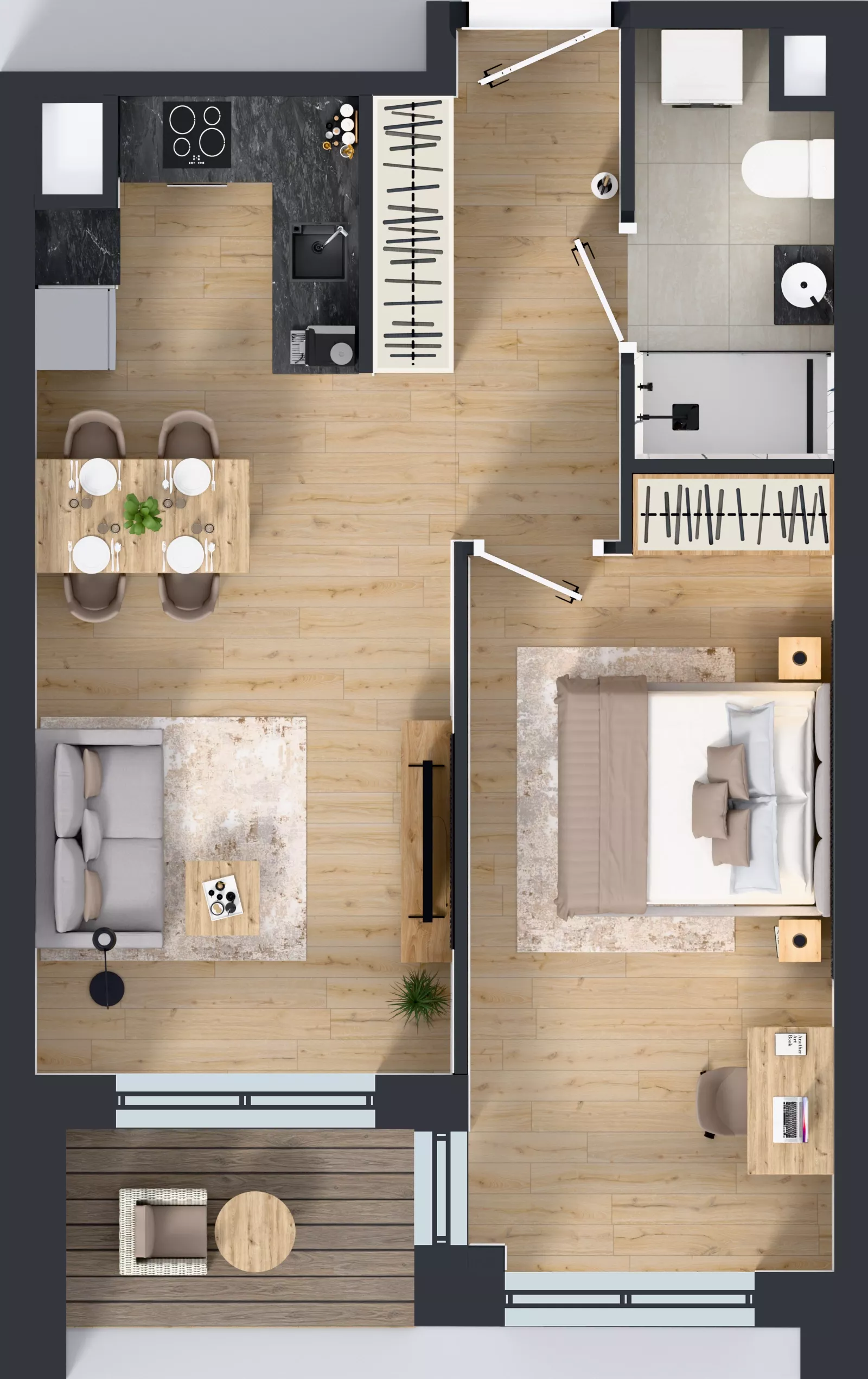 2 pokoje, mieszkanie 46,33 m², piętro 4, oferta nr 4/A/03, Kijowska Vita, Warszawa, Praga Północ, Kamionek, ul. Kijowska 27