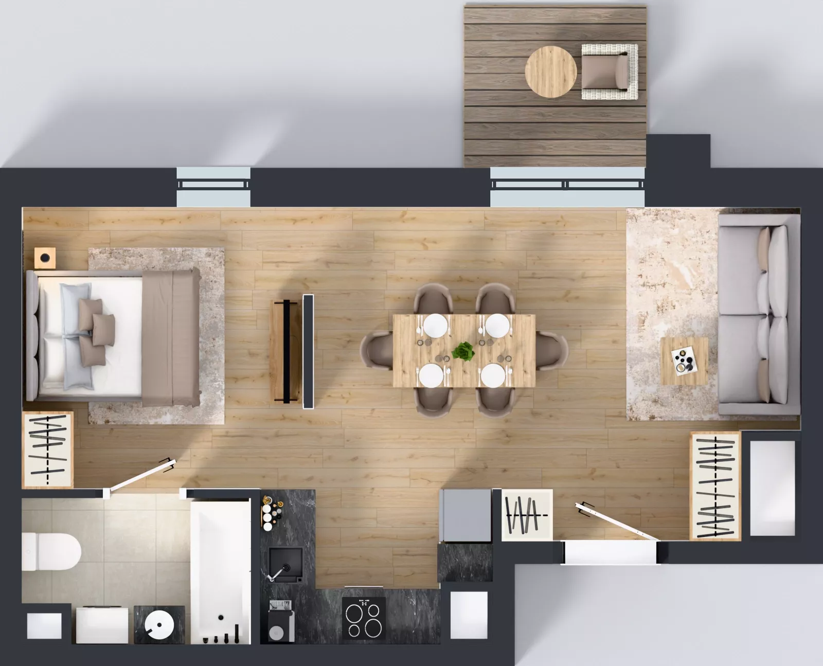 1 pokój, mieszkanie 39,10 m², piętro 4, oferta nr 4/A/09, Kijowska Vita, Warszawa, Praga Północ, Kamionek, ul. Kijowska 27