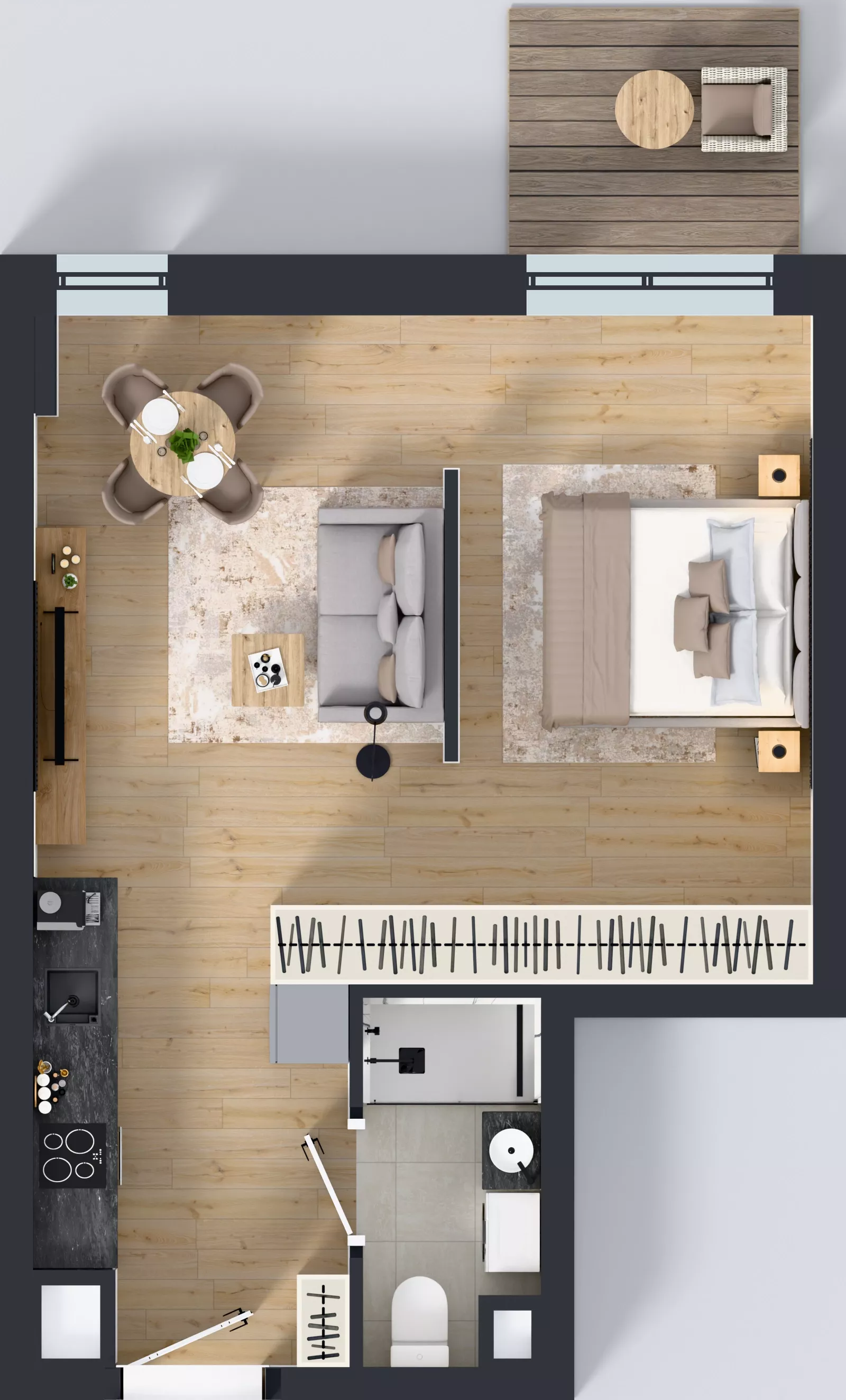 1 pokój, mieszkanie 39,91 m², piętro 4, oferta nr 4/A/10, Kijowska Vita, Warszawa, Praga Północ, Kamionek, ul. Kijowska 27
