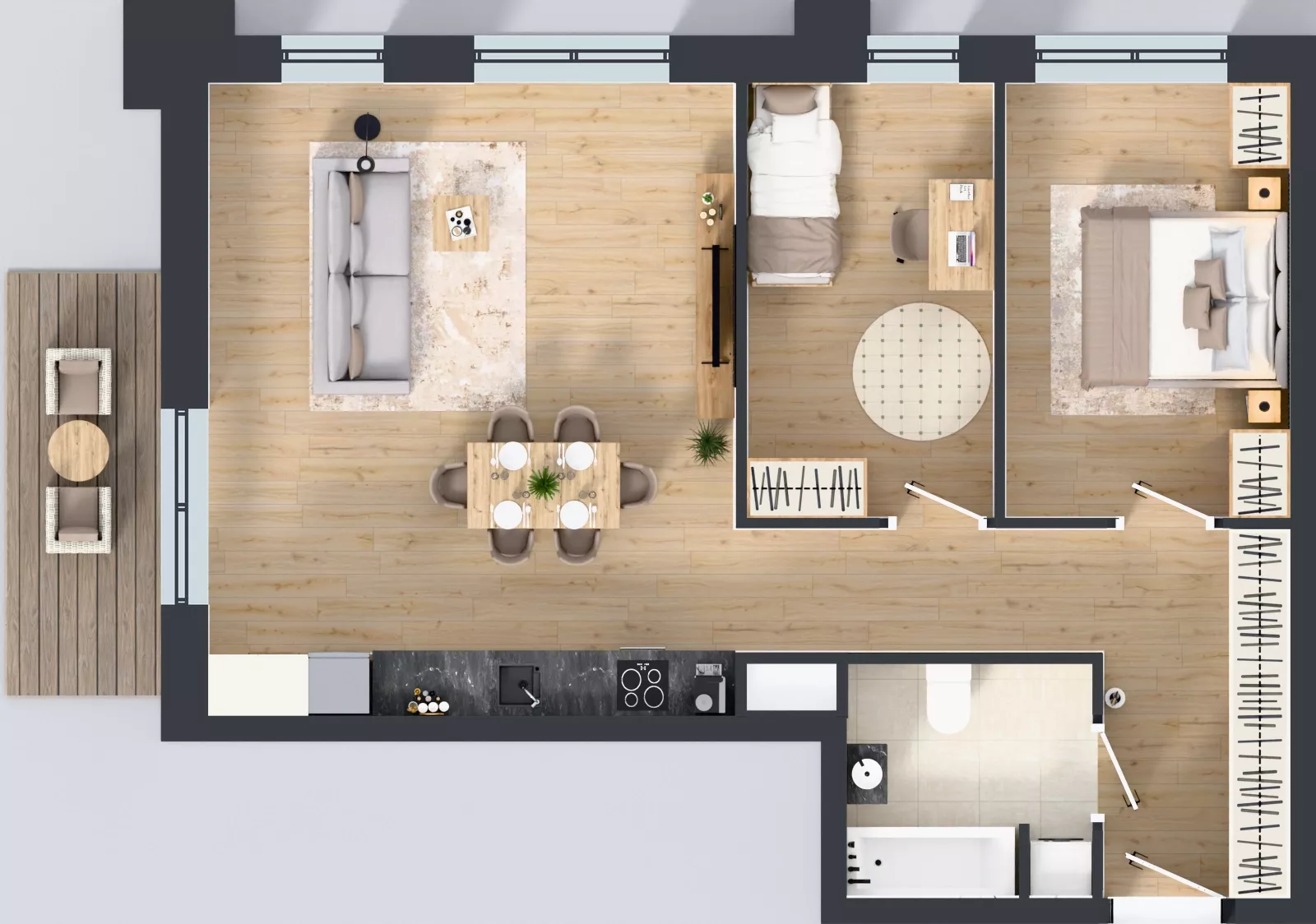 3 pokoje, mieszkanie 71,36 m², piętro 4, oferta nr 4/A/11, Kijowska Vita, Warszawa, Praga Północ, Kamionek, ul. Kijowska 27