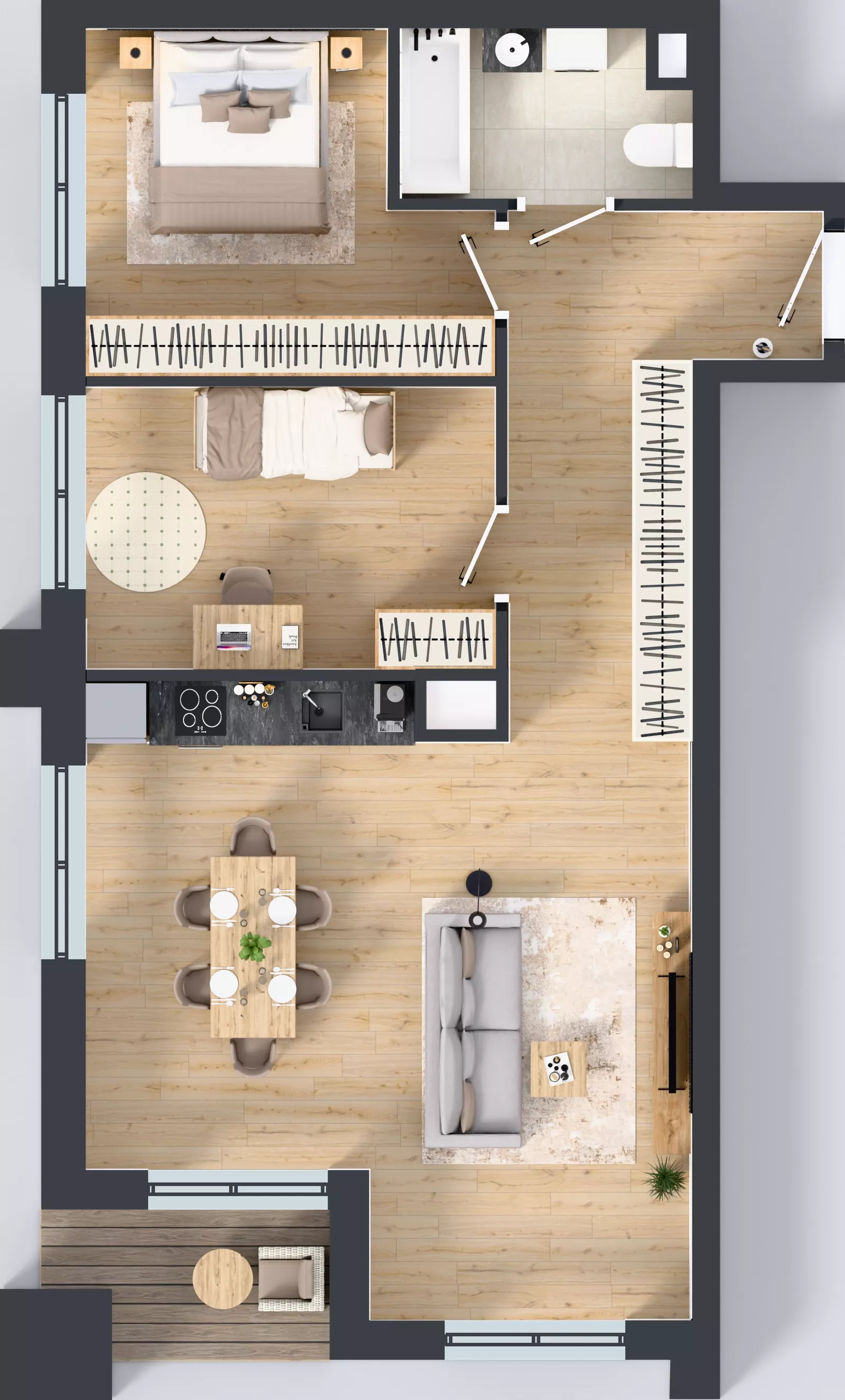 3 pokoje, mieszkanie 71,48 m², piętro 4, oferta nr 4/A/12, Kijowska Vita, Warszawa, Praga Północ, Kamionek, ul. Kijowska 27