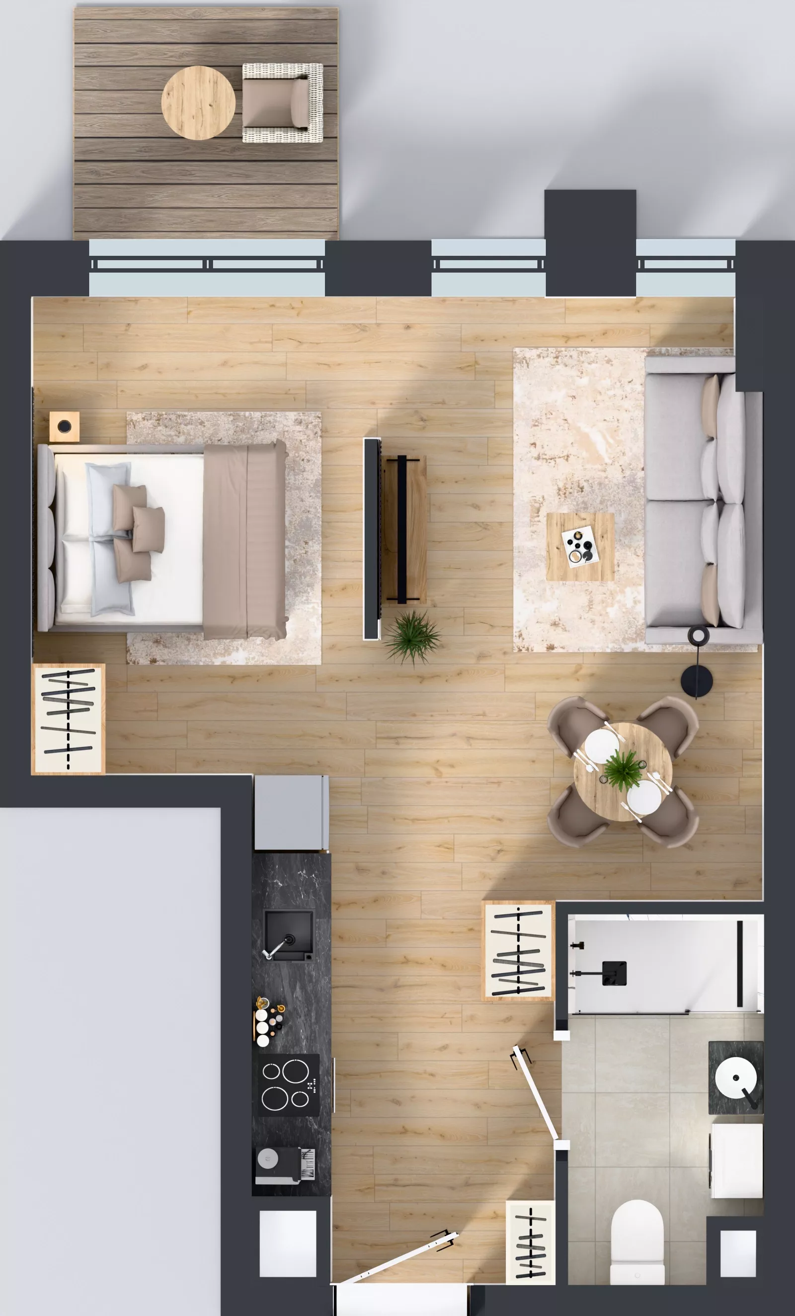 1 pokój, mieszkanie 38,57 m², piętro 5, oferta nr 5/A/08, Kijowska Vita, Warszawa, Praga Północ, Kamionek, ul. Kijowska 27