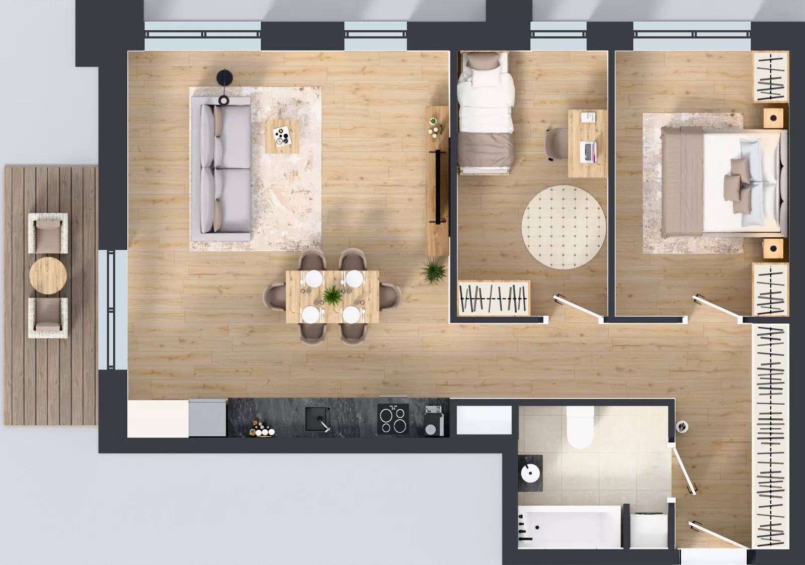 3 pokoje, mieszkanie 71,36 m², piętro 5, oferta nr 5/A/11, Kijowska Vita, Warszawa, Praga Północ, Kamionek, ul. Kijowska 27