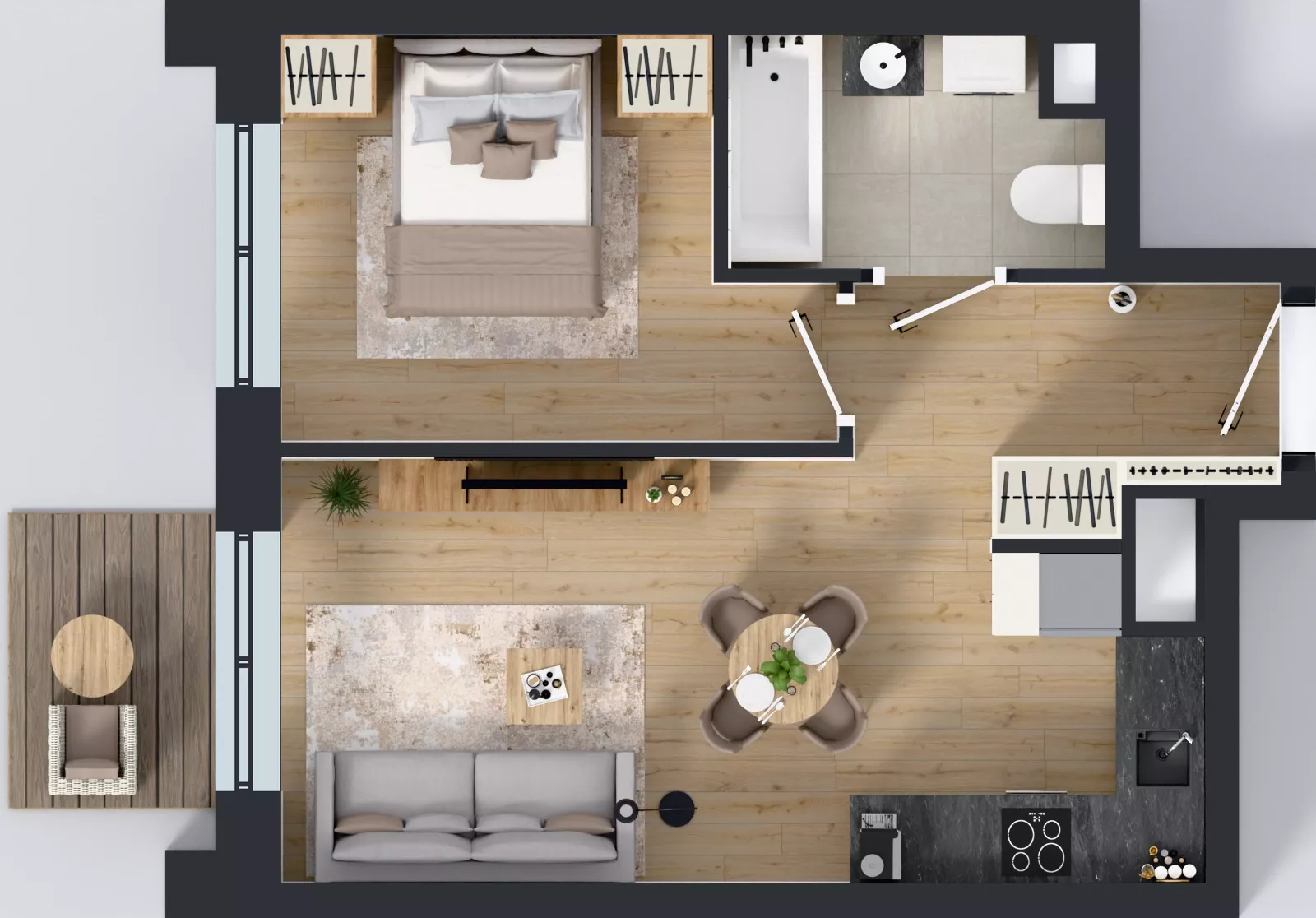 2 pokoje, mieszkanie 38,97 m², piętro 5, oferta nr 5/A/12, Kijowska Vita, Warszawa, Praga Północ, Kamionek, ul. Kijowska 27