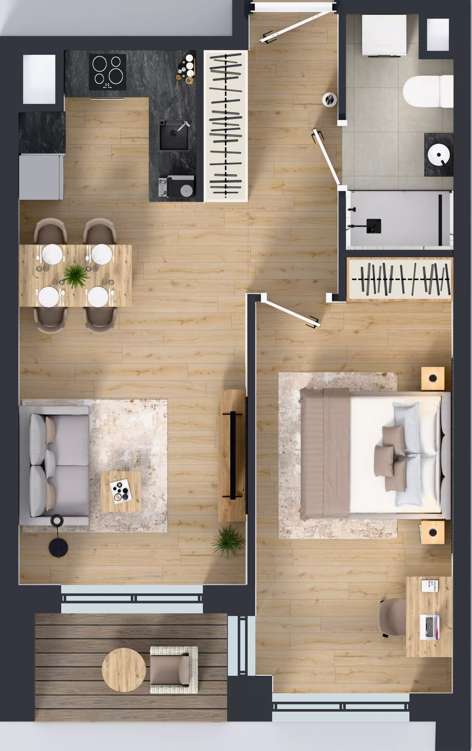 2 pokoje, mieszkanie 46,32 m², piętro 6, oferta nr 6/A/02, Kijowska Vita, Warszawa, Praga Północ, Kamionek, ul. Kijowska 27