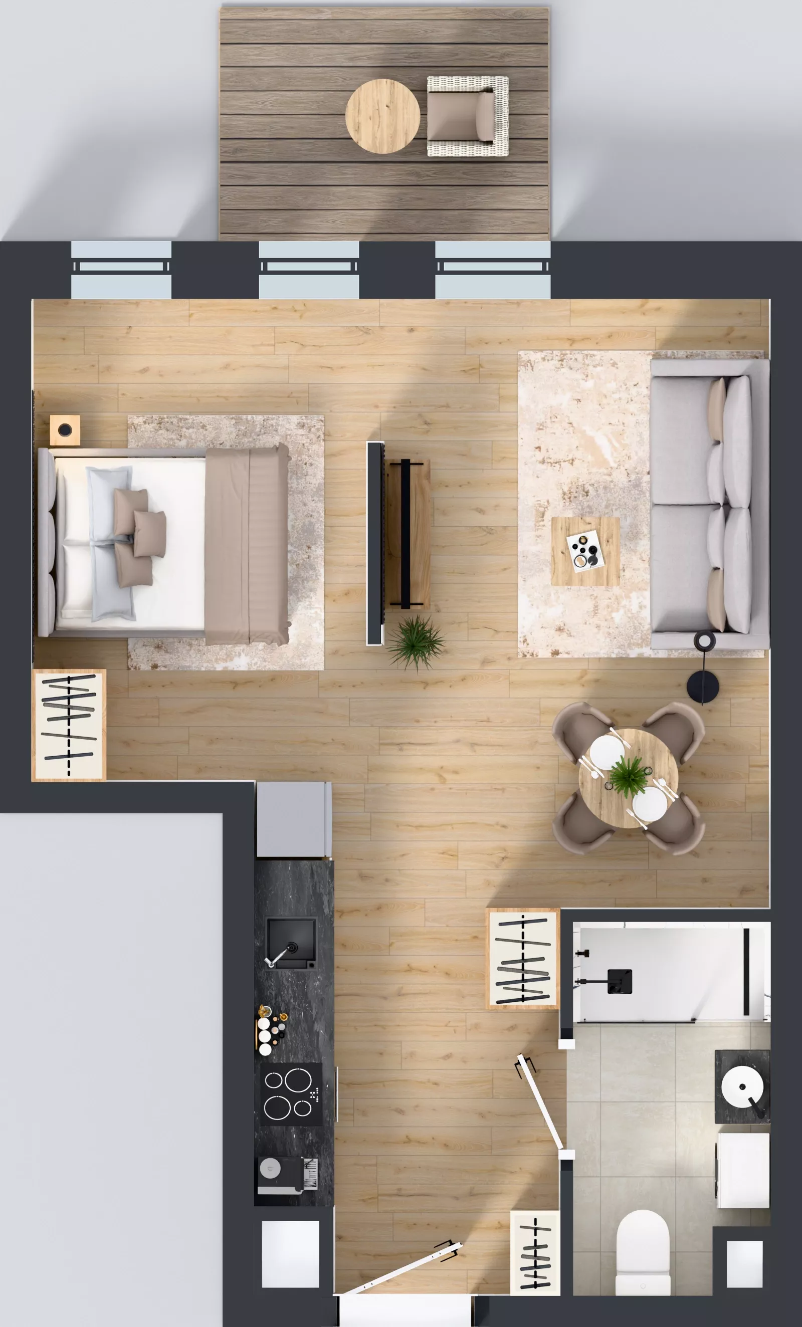 1 pokój, mieszkanie 38,57 m², piętro 6, oferta nr 6/A/08, Kijowska Vita, Warszawa, Praga Północ, Kamionek, ul. Kijowska 27