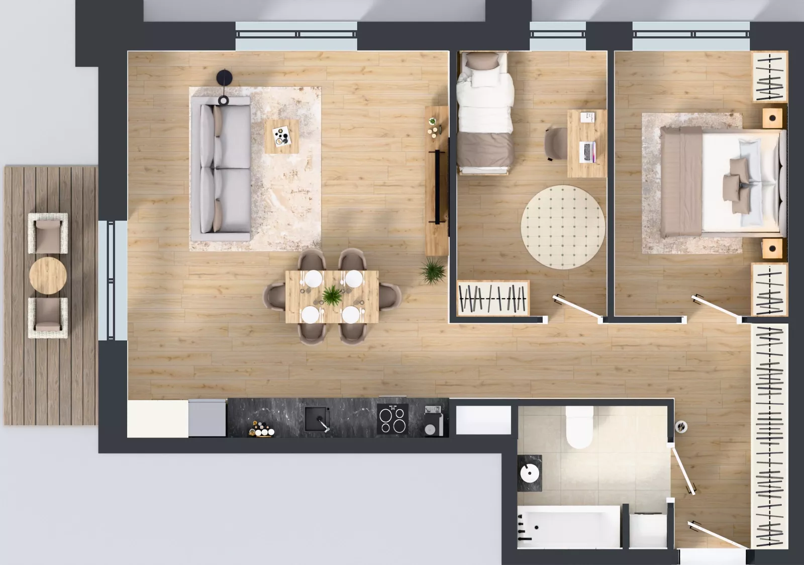 3 pokoje, mieszkanie 71,36 m², piętro 6, oferta nr 6/A/11, Kijowska Vita, Warszawa, Praga Północ, Kamionek, ul. Kijowska 27