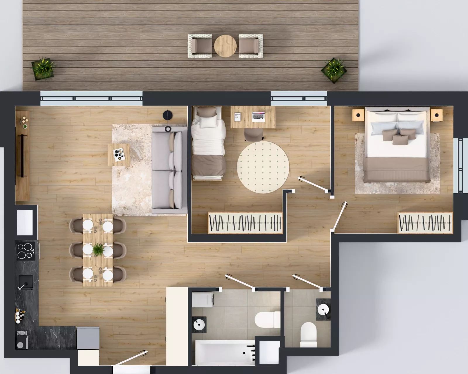 3 pokoje, mieszkanie 65,14 m², piętro 3, oferta nr A.A.3.01, Głębocka Vita, Warszawa, Białołęka, Białołęka, Głębocka 84A