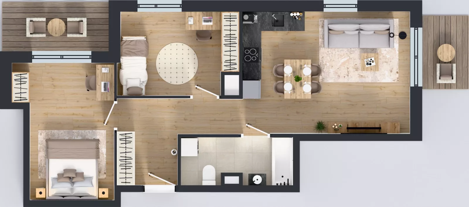 3 pokoje, mieszkanie 61,48 m², piętro 3, oferta nr A.A.3.02, Głębocka Vita, Warszawa, Białołęka, Białołęka, Głębocka 84A