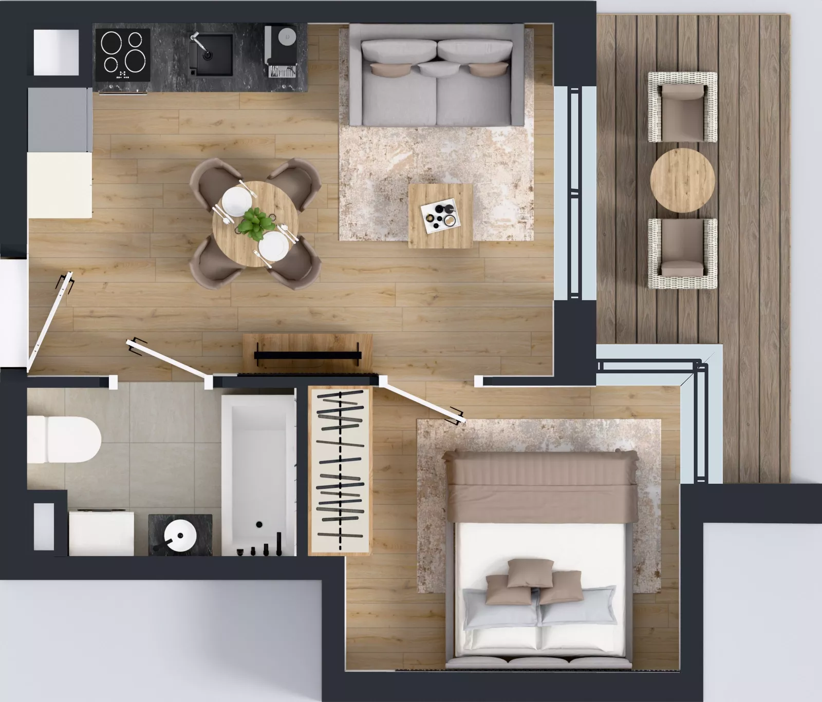 2 pokoje, mieszkanie 27,86 m², parter, oferta nr B.A.0.02, Głębocka Vita, Warszawa, Białołęka, Białołęka, Głębocka 84A