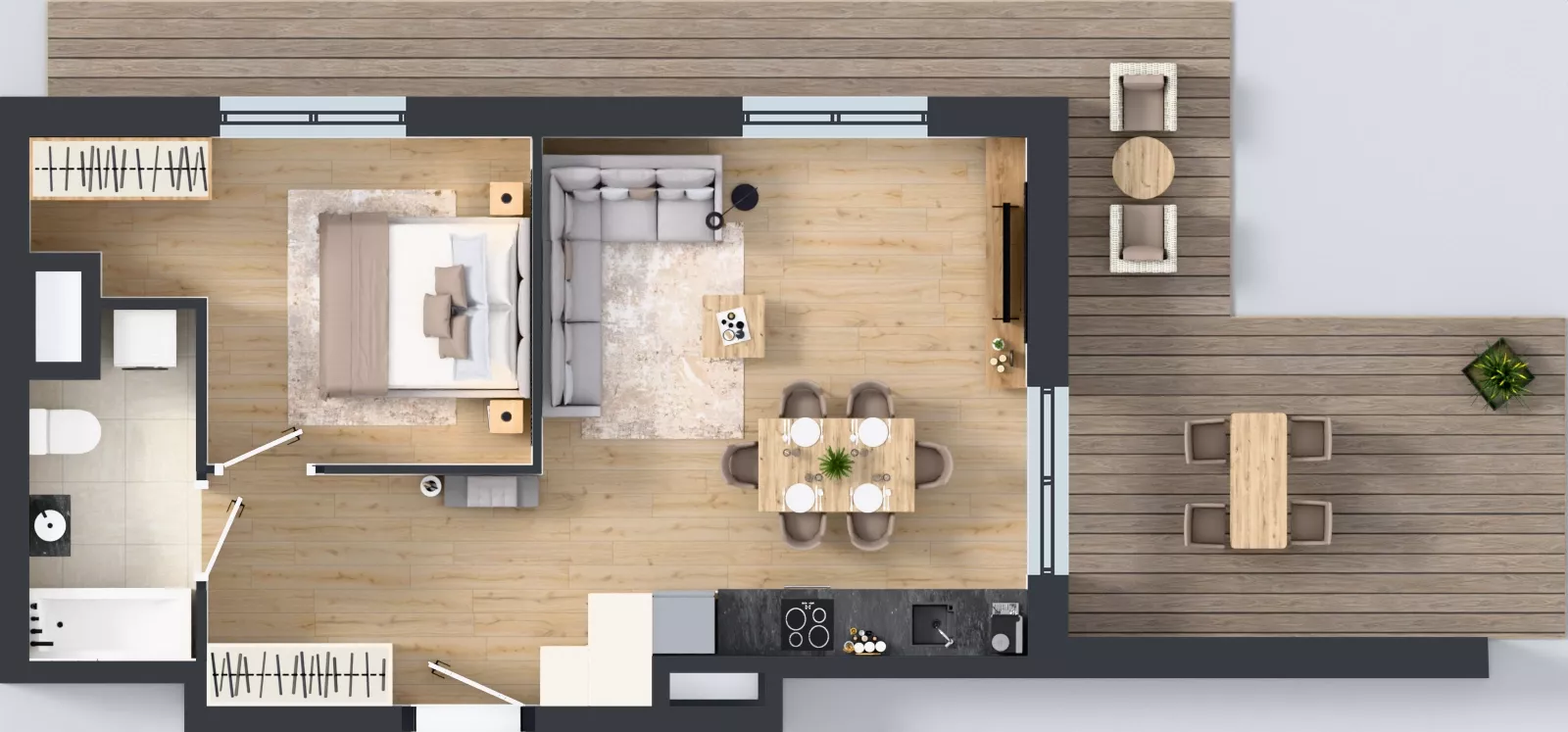 2 pokoje, mieszkanie 47,68 m², piętro 4, oferta nr A.A.4.01, Głębocka Vita, Warszawa, Białołęka, Białołęka, Głębocka 84A