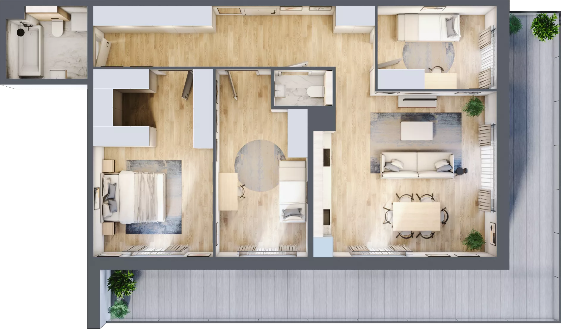 4 pokoje, mieszkanie 95,08 m², piętro 1, oferta nr A.004, Żabiniec Vita, Kraków, Krowodrza, ul. Żabiniec 56
